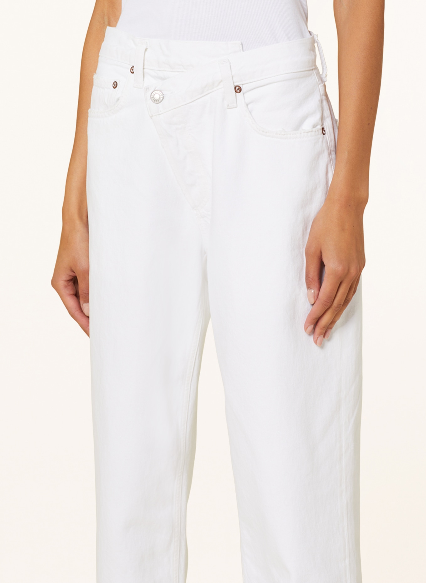 AGOLDE Jeans CRISS CROSS, Color: WHITE (Image 5)