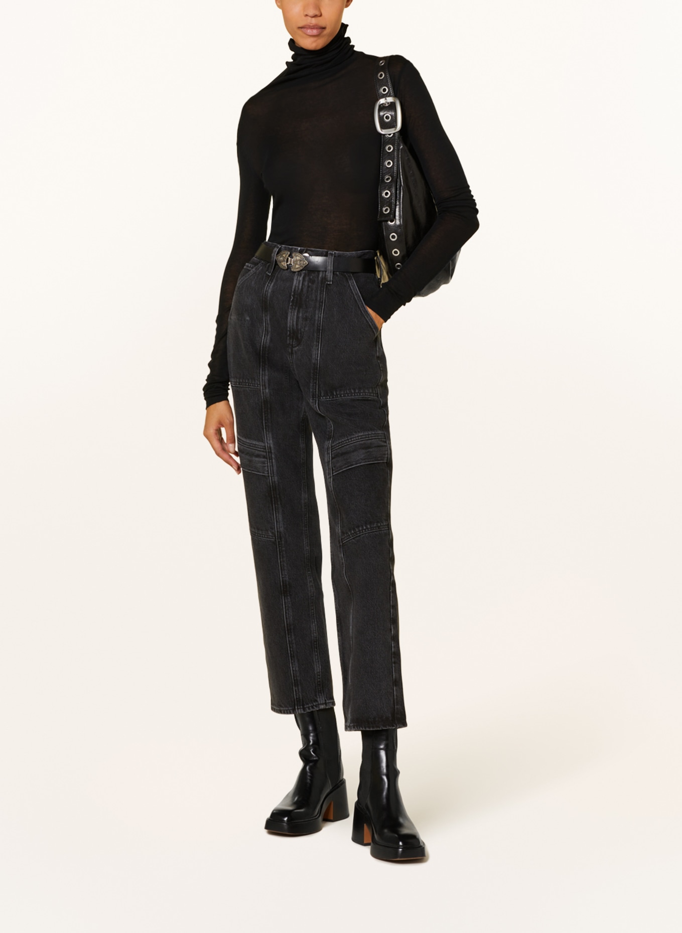 AGOLDE Cargo jeans COOPER, Color: panther washed black (Image 2)
