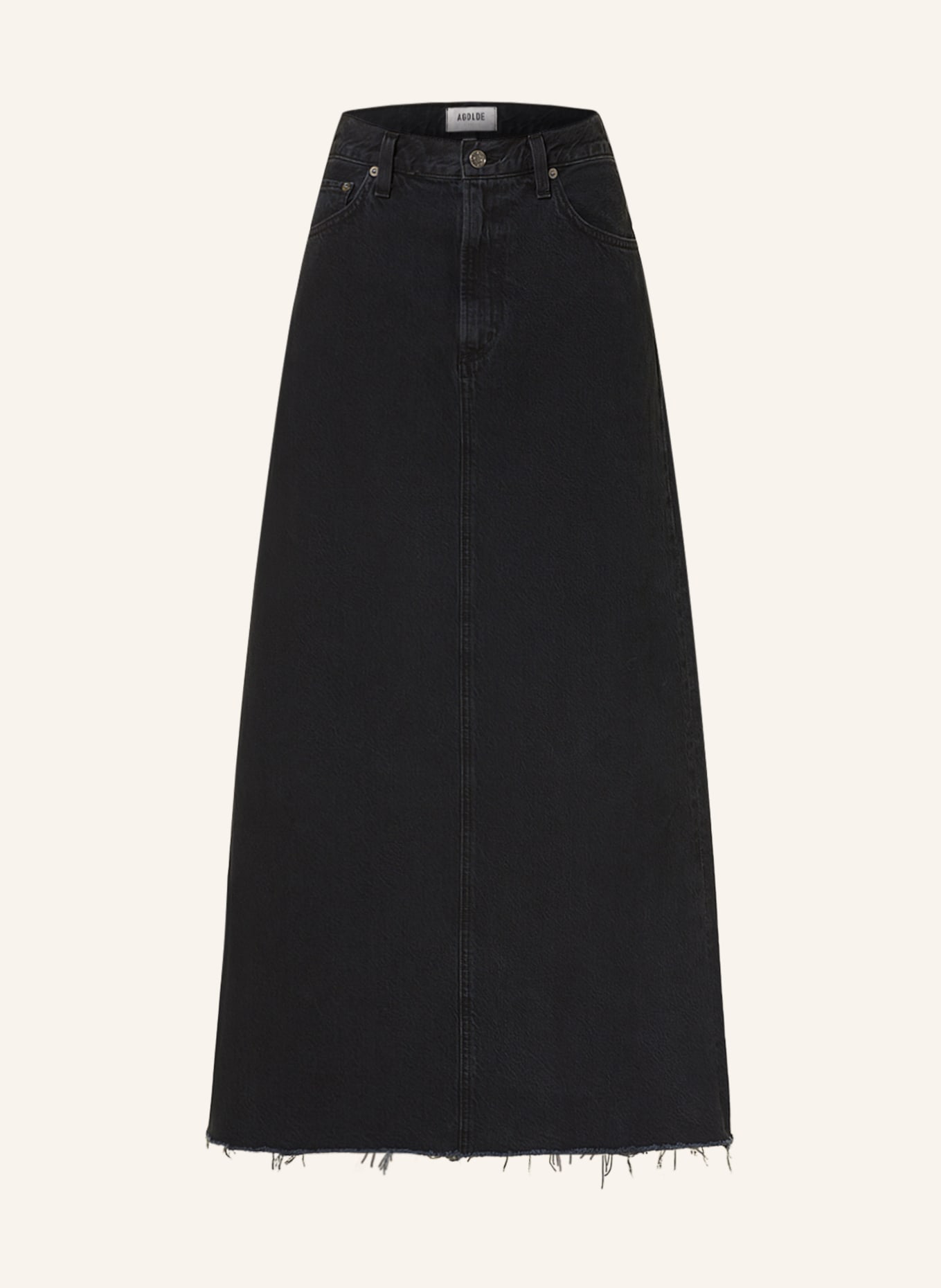 AGOLDE Denim skirt HILLA, Color: rematch washed black (Image 1)