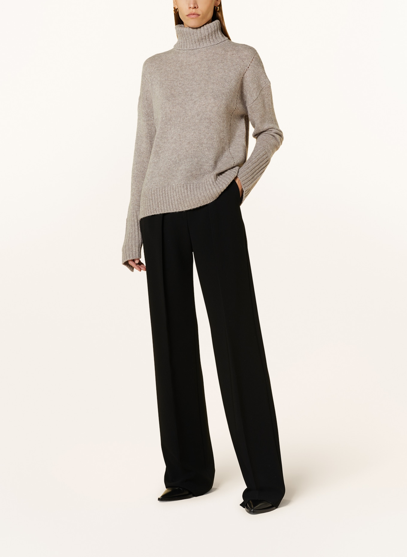 IRIS von ARNIM Turtleneck sweater SALOME in cashmere, Color: BEIGE (Image 2)
