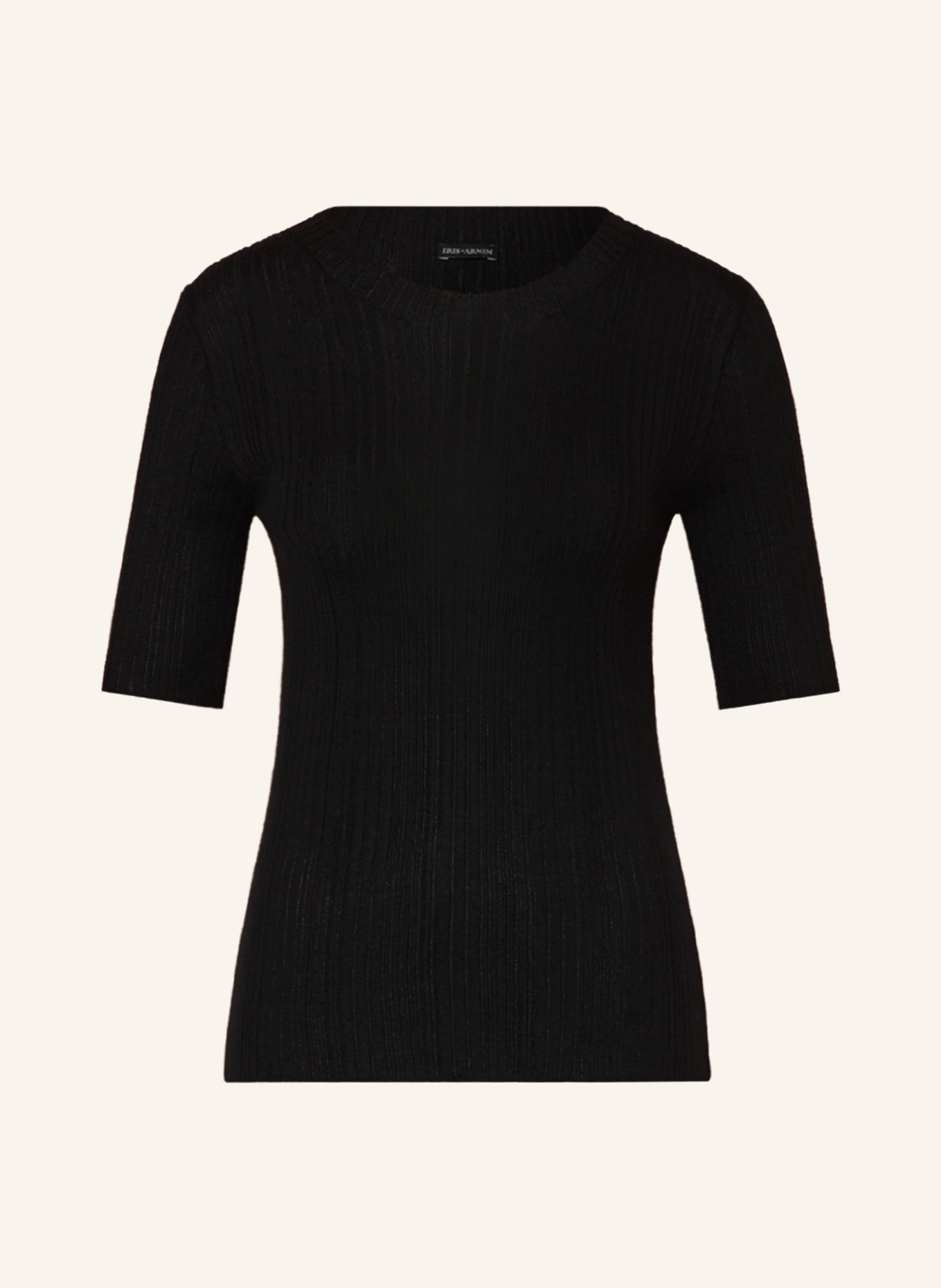 IRIS von ARNIM T-shirt LONO in cashmere and with silk, Color: BLACK (Image 1)