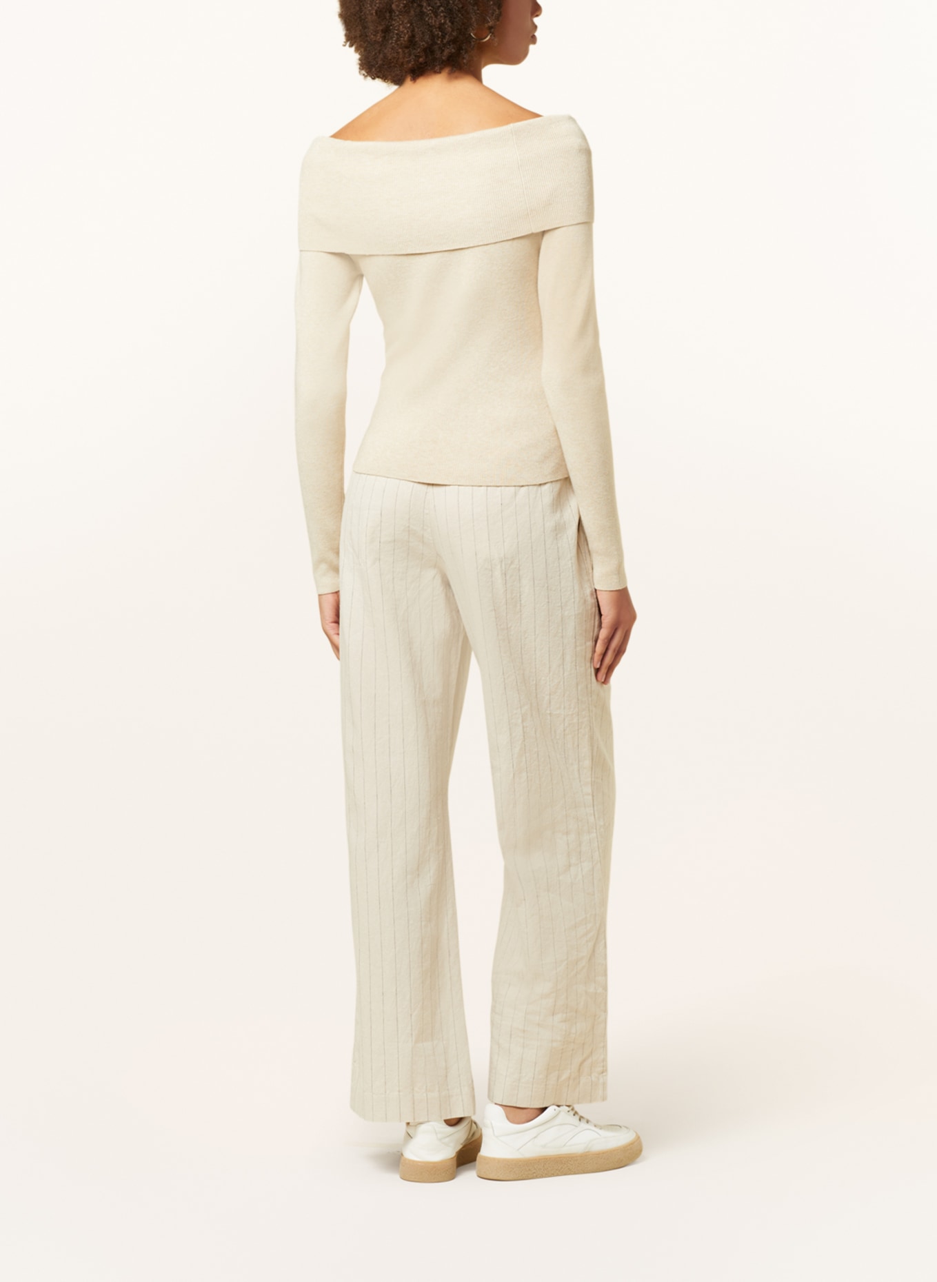 MSCH COPENHAGEN Off-shoulder sweater MSCHNINASOFIA RACHELLE, Color: BEIGE (Image 3)