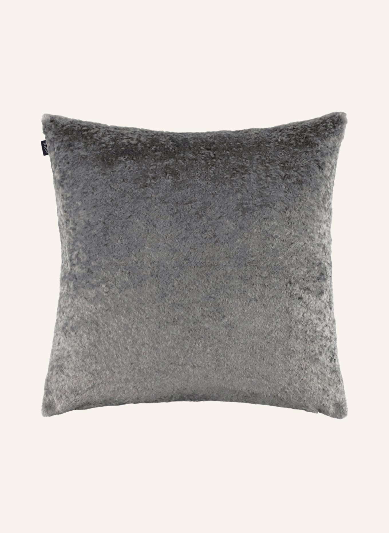 JOOP! Decorative cushion cover JOOP! POSH made of faux fur, Color: DARK GRAY (Image 2)