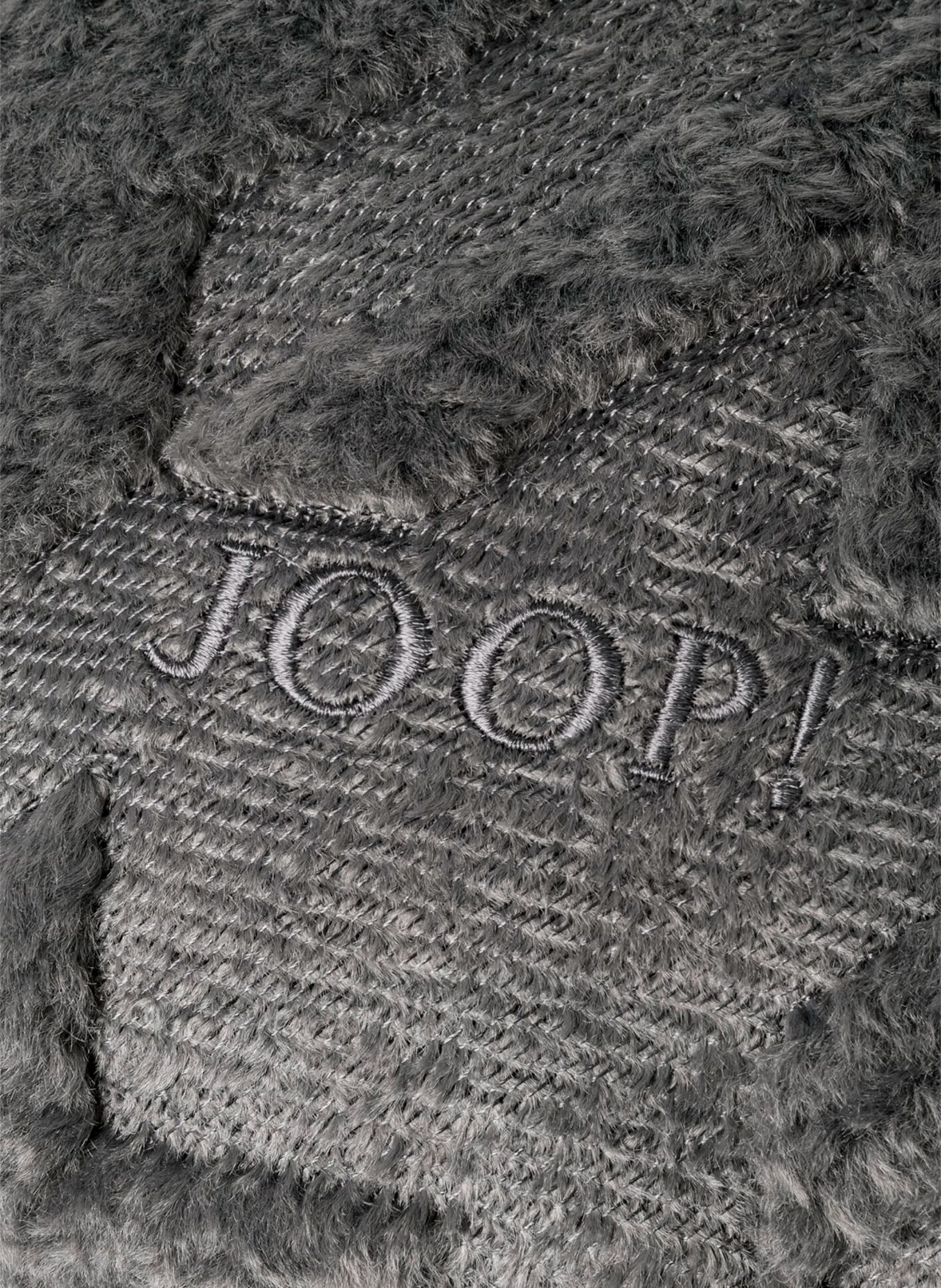 JOOP! Decorative cushion cover JOOP! POSH made of faux fur, Color: DARK GRAY (Image 3)