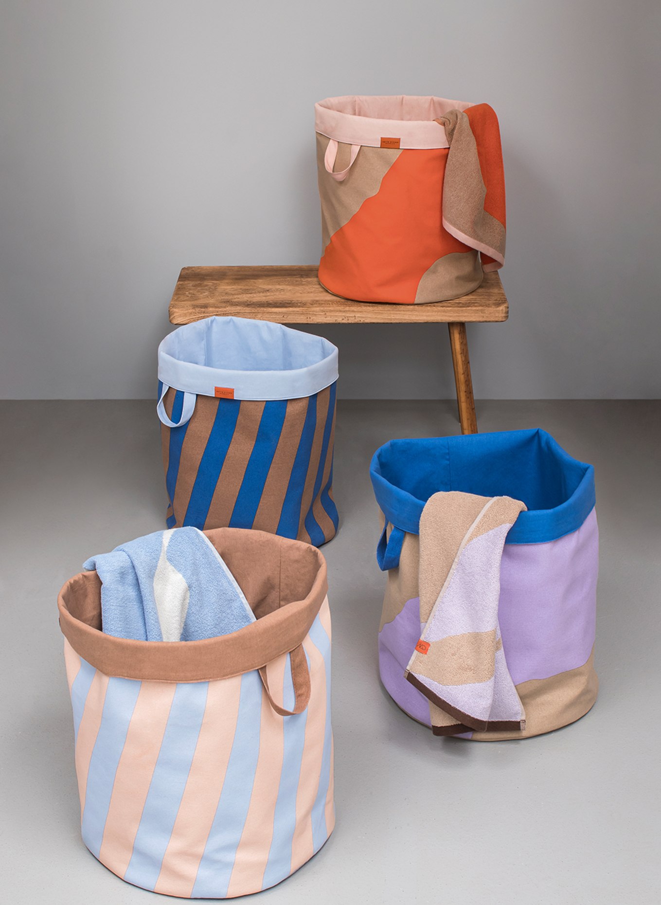 METTE DITMER Laundry basket NOVA ARTE, Color: ORANGE/ BEIGE (Image 3)