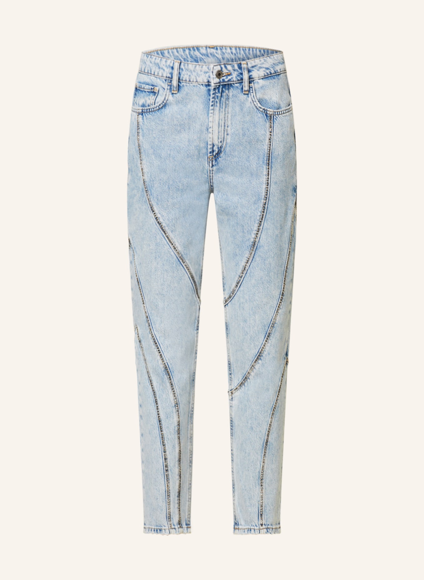 LIU JO Straight Jeans mit Nieten, Farbe: 78745 Den.Blue ecs bony wa (Bild 1)