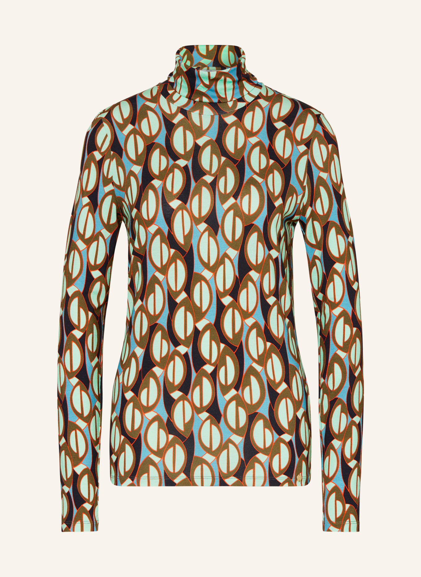 MARC CAIN Turtleneck shirt, Color: 562 soft malachite (Image 1)