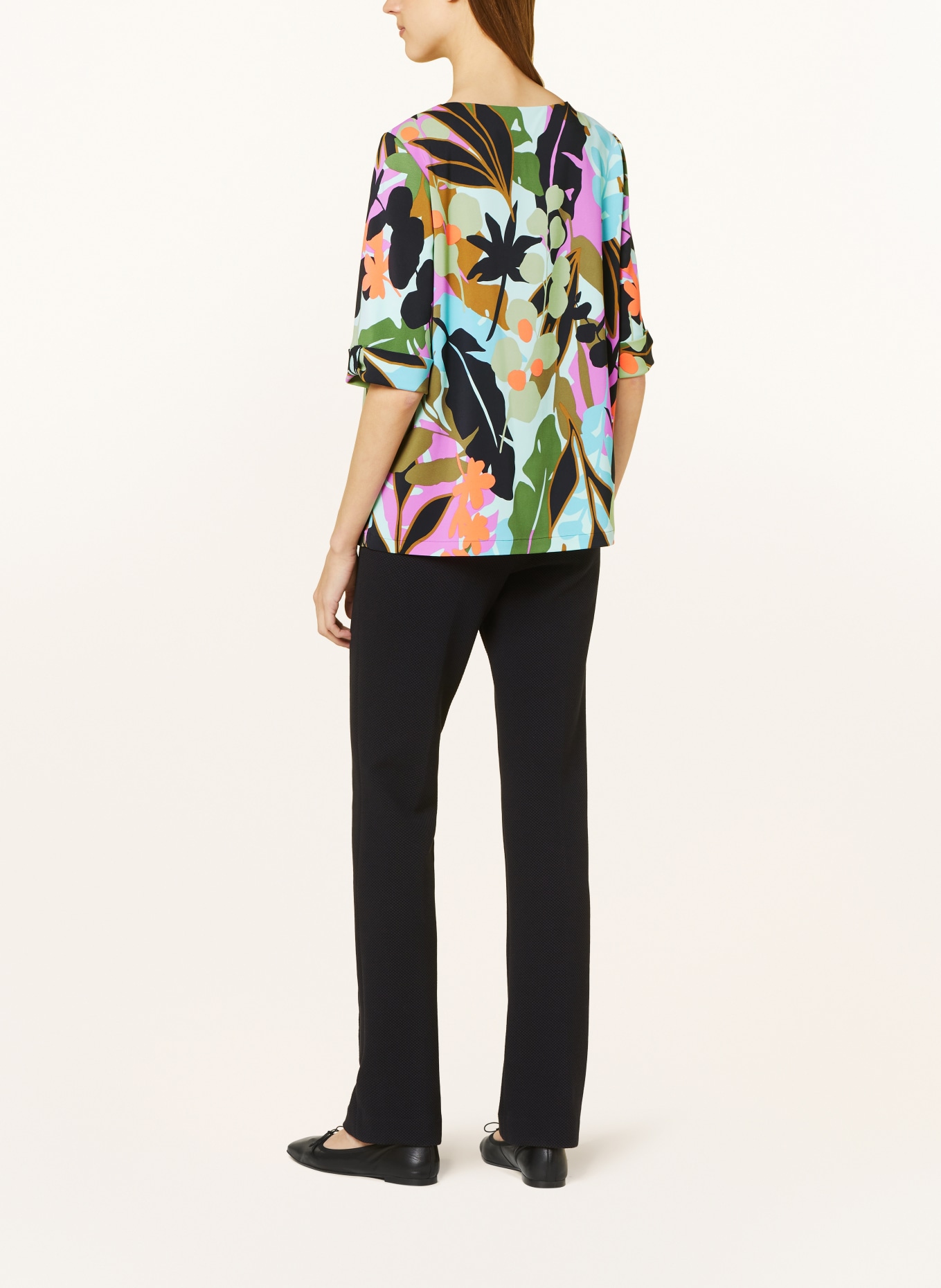 MARC CAIN Shirt blouse with 3/4 sleeves, Color: 562 soft malachite (Image 3)