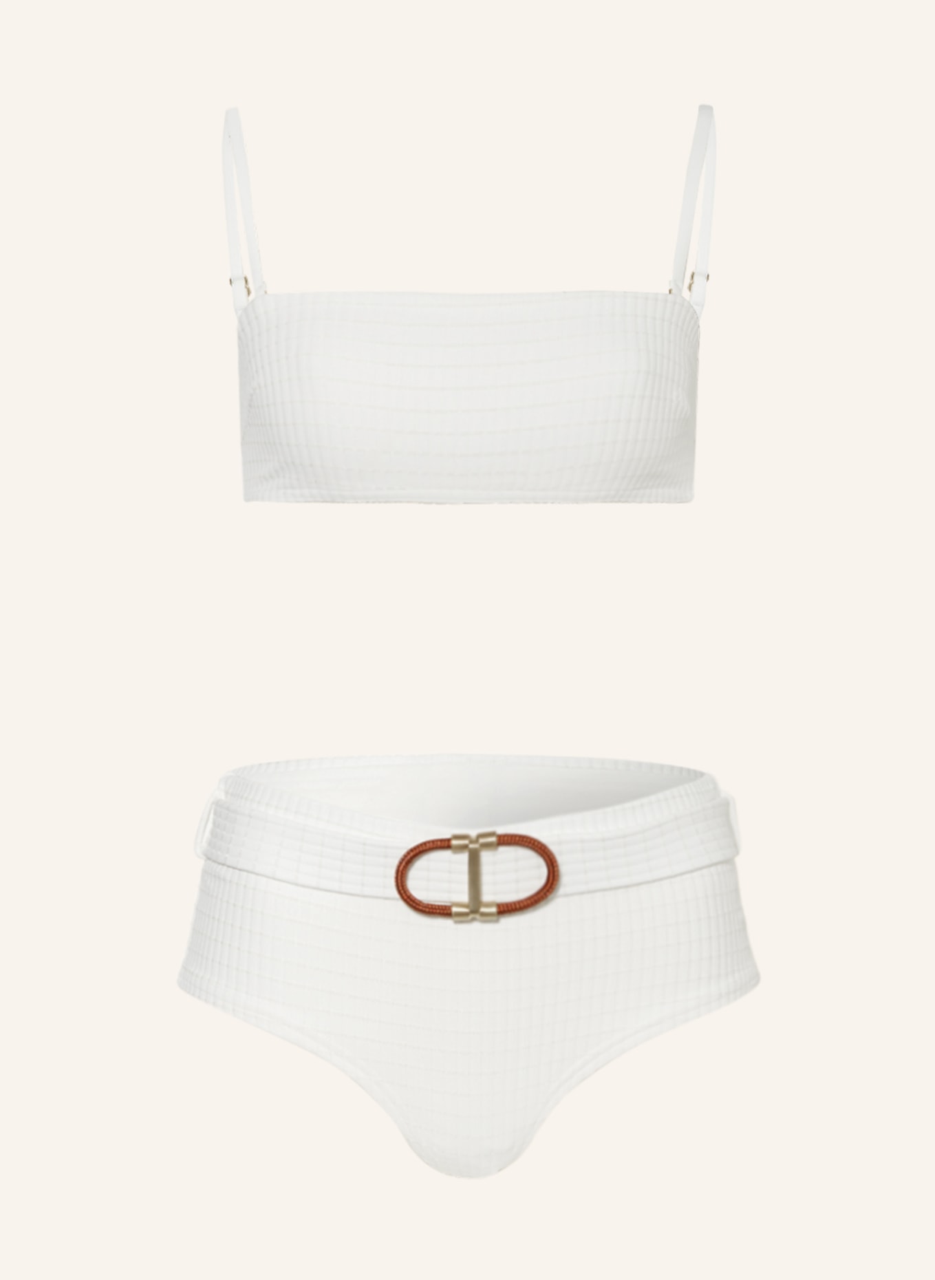 ZIMMERMANN Bandeau bikini ALIGHT, Color: WHITE (Image 1)