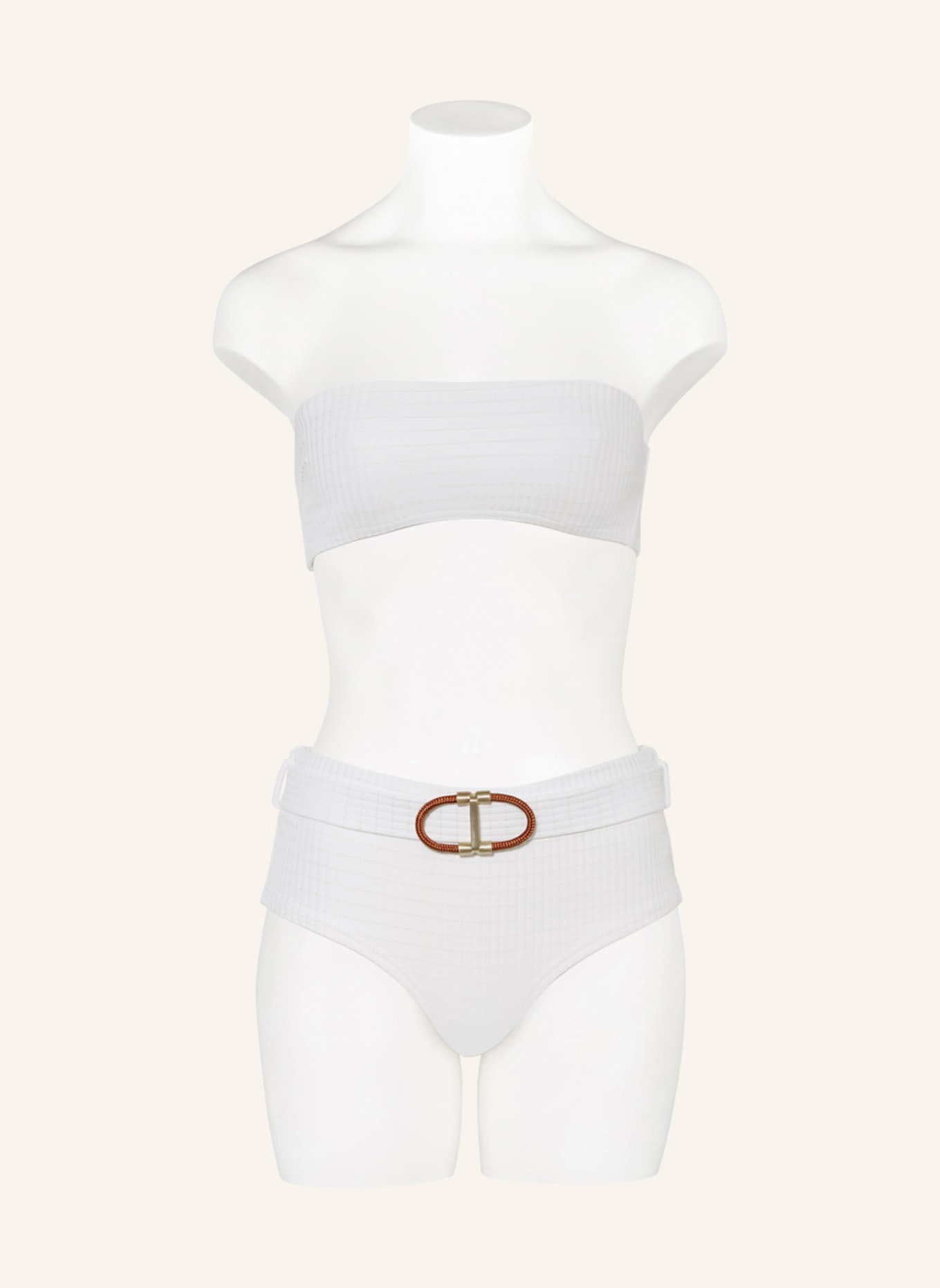 ZIMMERMANN Bandeau bikini ALIGHT, Color: WHITE (Image 4)