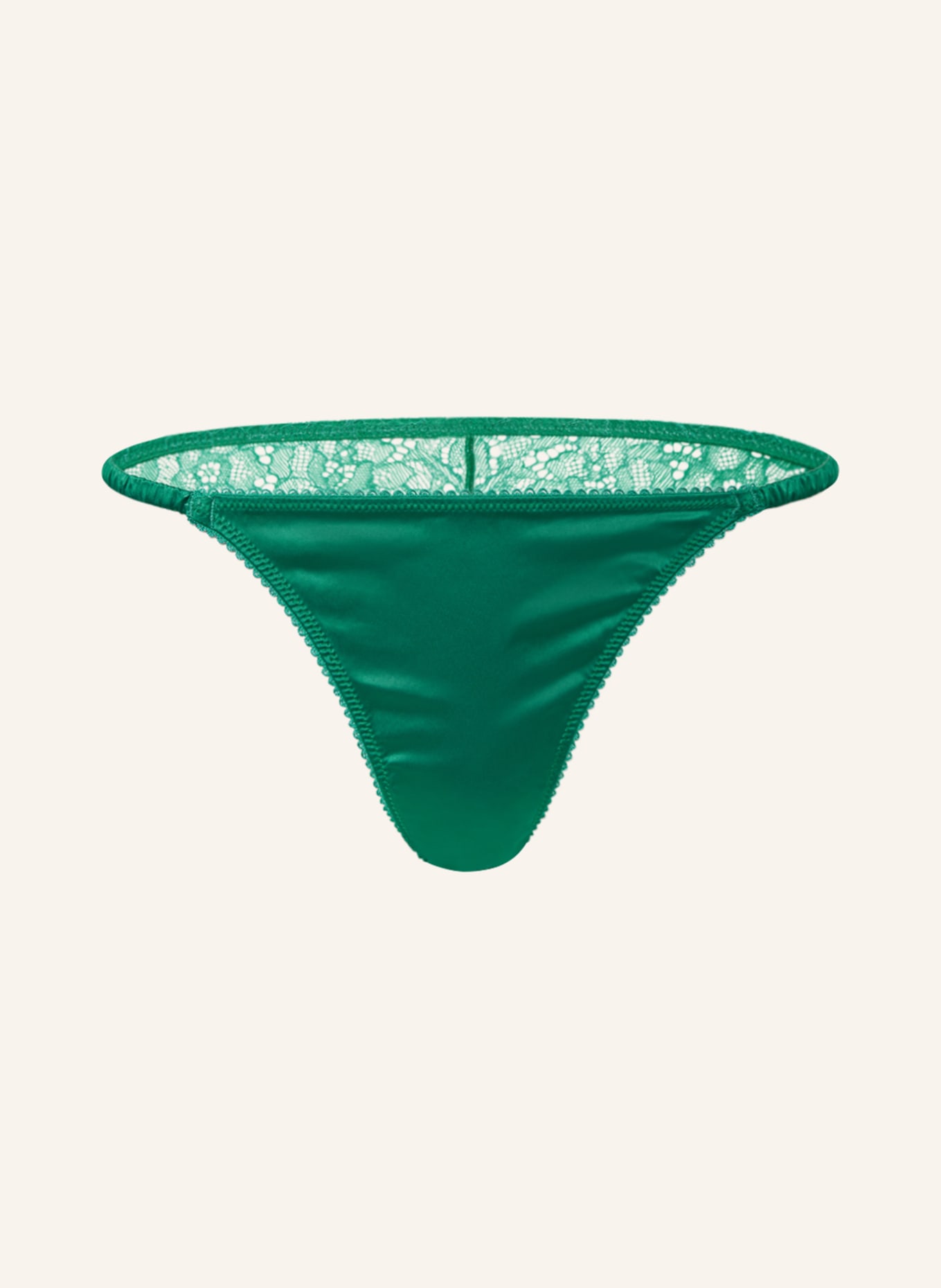 LOVE Stories Brief WILD ROSE in satin, Color: GREEN (Image 1)