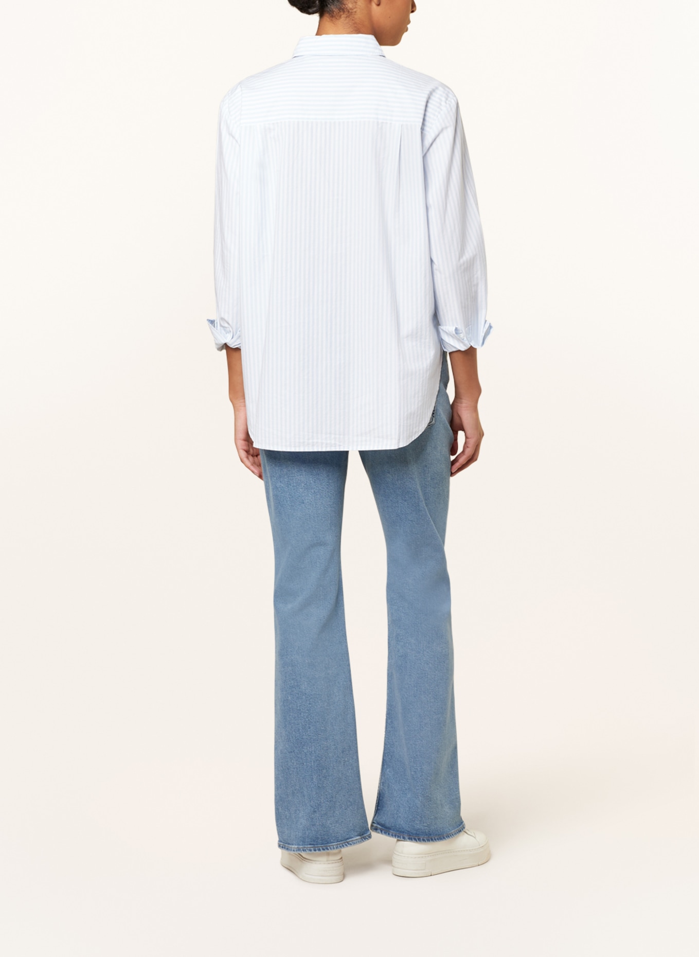 Marc O'Polo Shirt blouse, Color: WHITE/ LIGHT BLUE (Image 3)