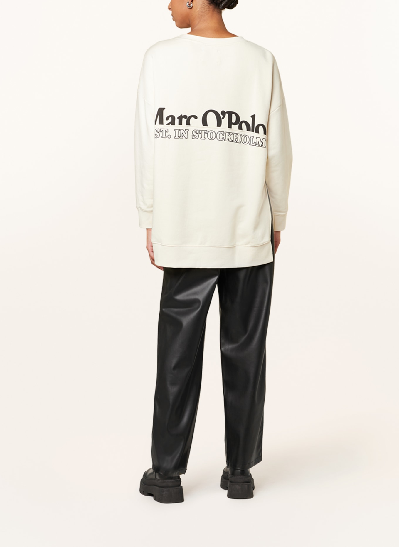 Marc O'Polo Oversized-Sweatshirt, Farbe: ECRU/ SCHWARZ (Bild 3)