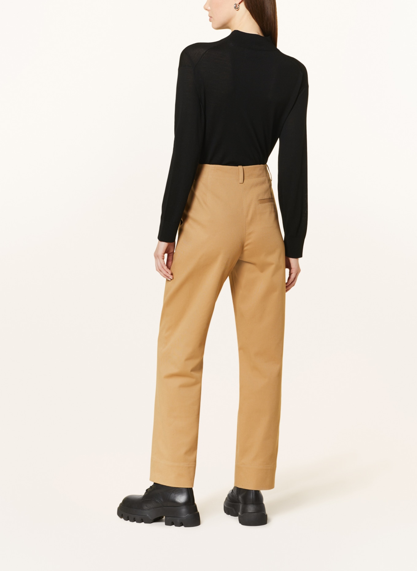 Marc O'Polo Wide leg trousers: BROWN