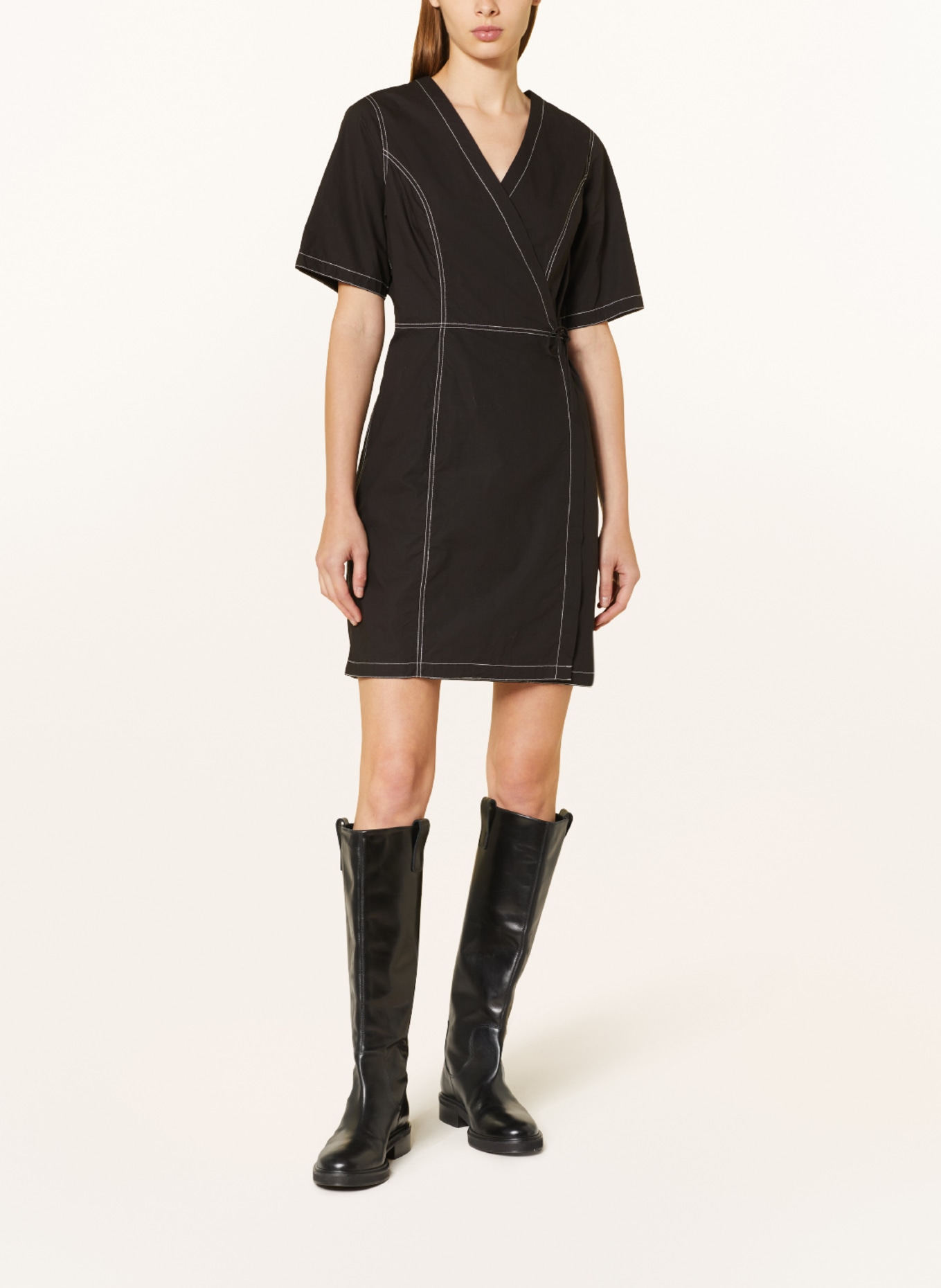 ENVII Wrap dress ENROPE, Color: BLACK (Image 2)