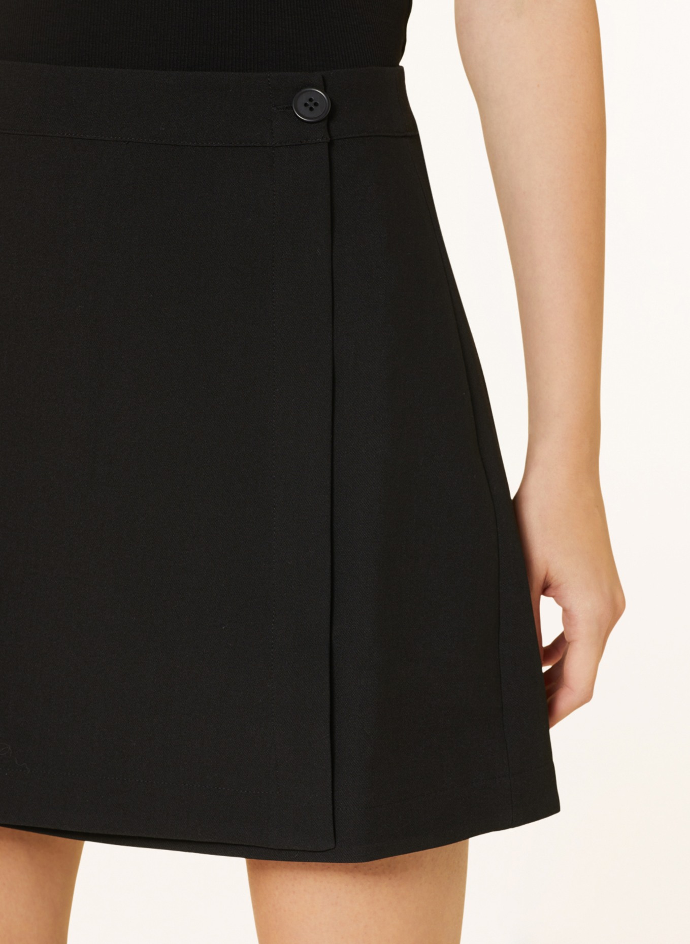 ENVII Wrap skirt ENATWOOD, Color: BLACK (Image 4)