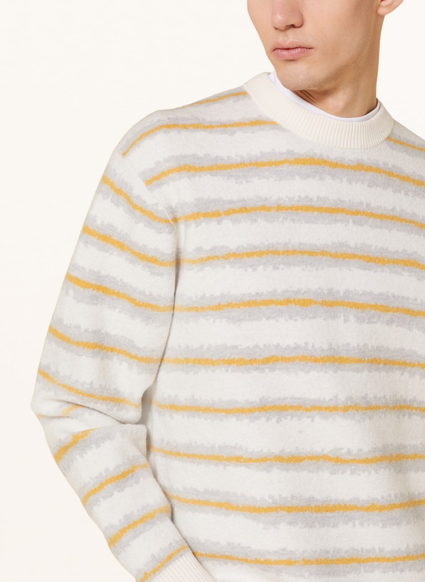 COS Pullover, Farbe: CREME/ HELLGRAU/ DUNKELGELB (Bild 4)