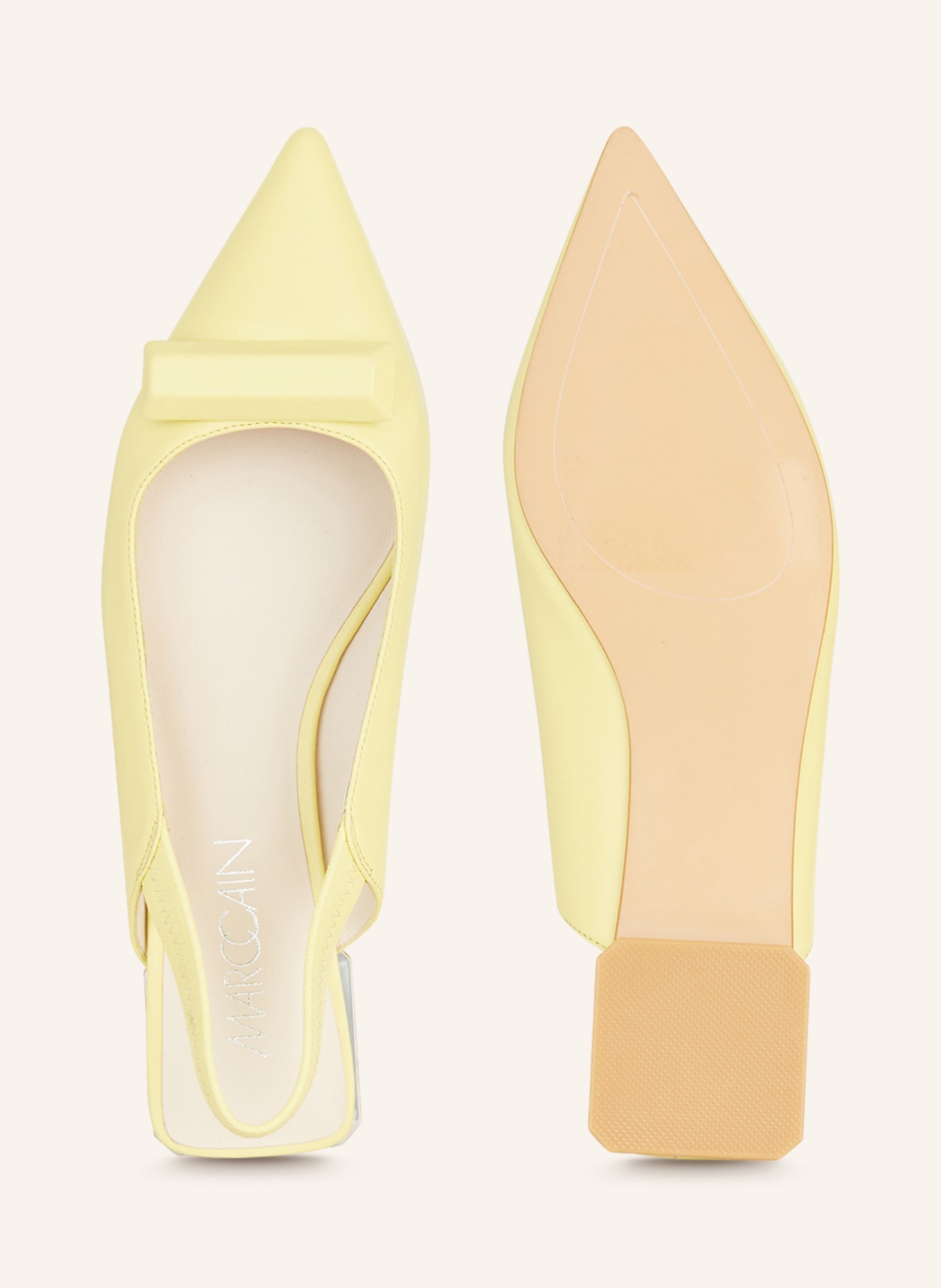 MARC CAIN Slingballerinas, Farbe: 420 pale lemon (Bild 5)