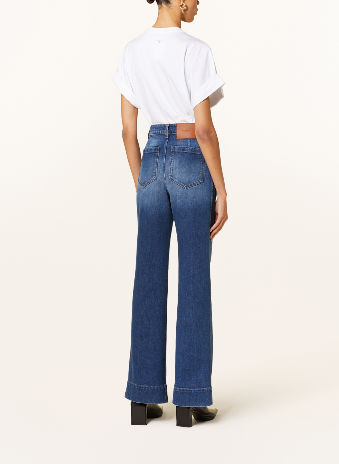 VICTORIABECKHAM Straight Jeans ALINA, Farbe: 8568 DARK VINTAGE WASH (Bild 3)