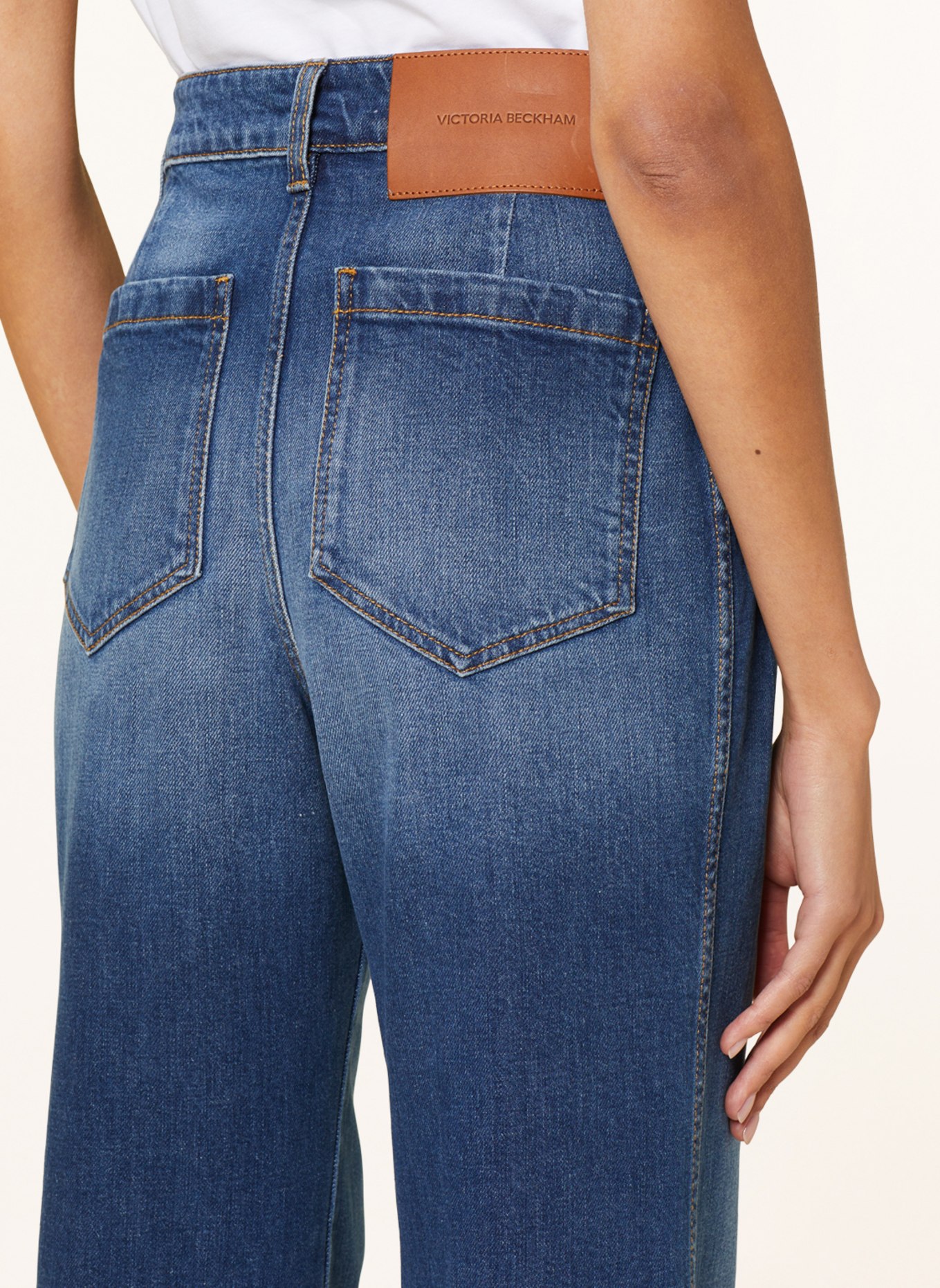 VICTORIABECKHAM Straight Jeans ALINA, Farbe: 8568 DARK VINTAGE WASH (Bild 5)