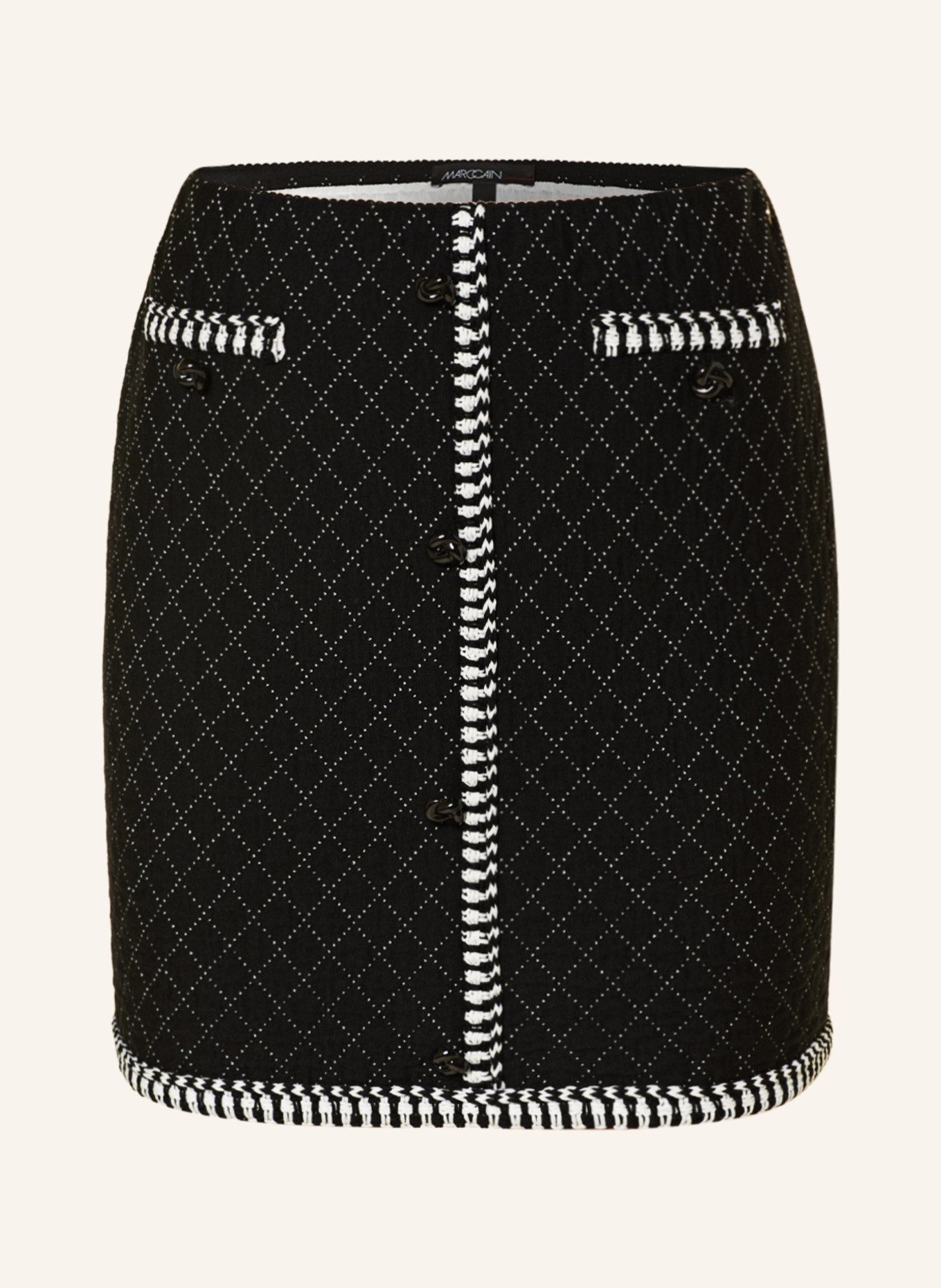 MARC CAIN Skirt, Color: 910 black and white (Image 1)