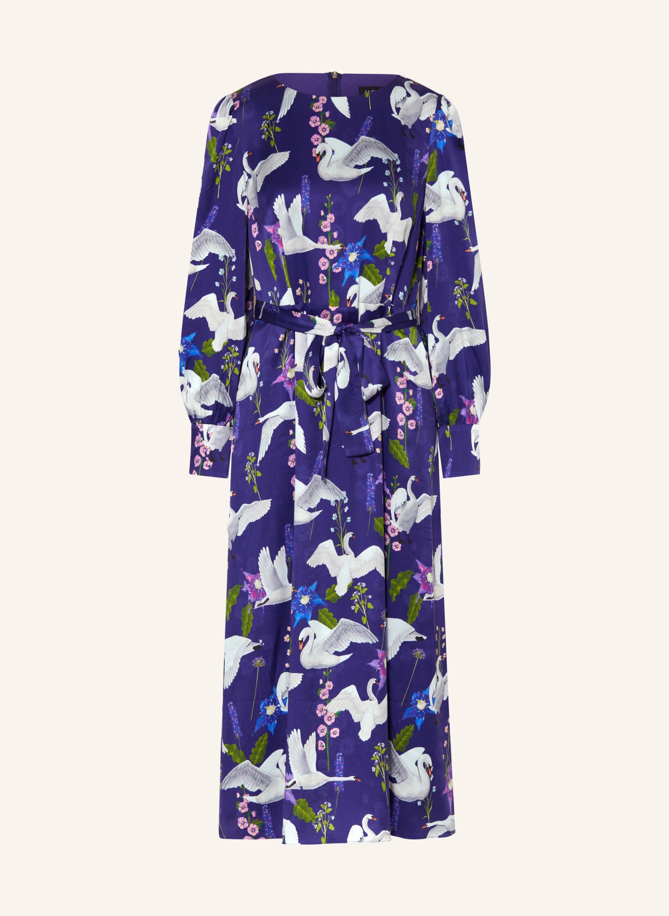 MARC CAIN Silk dress, Color: 755 deep violet (Image 1)