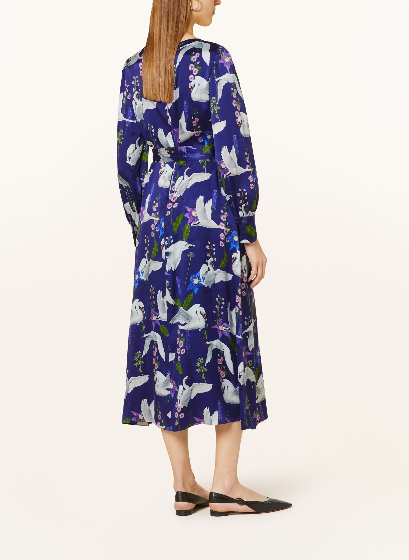 MARC CAIN Silk dress, Color: 755 deep violet (Image 3)