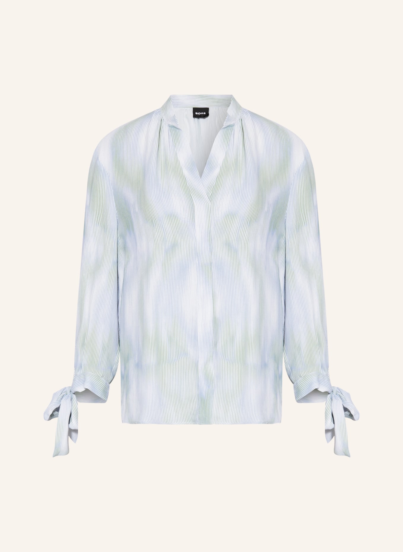 BOSS Shirt blouse BILAH, Color: WHITE/ LIGHT GREEN/ LIGHT BLUE (Image 1)