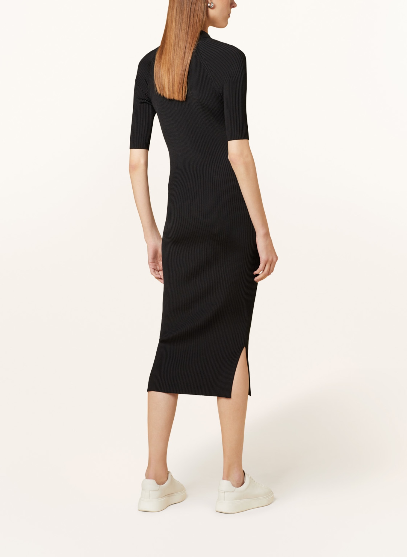 BOSS Knit dress FORMICA, Color: BLACK (Image 3)