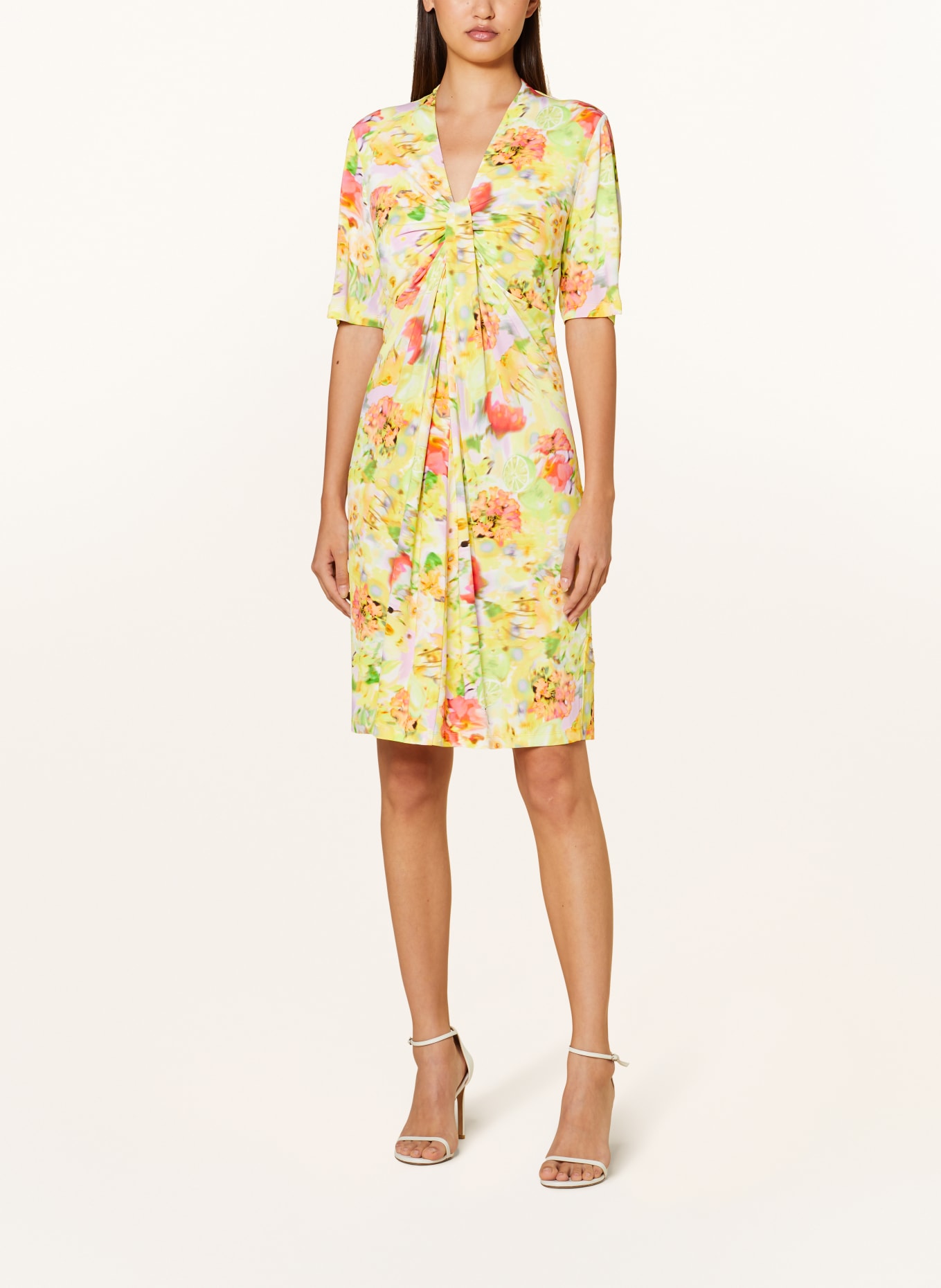MARC CAIN Jersey dress, Color: 420 pale lemon (Image 2)