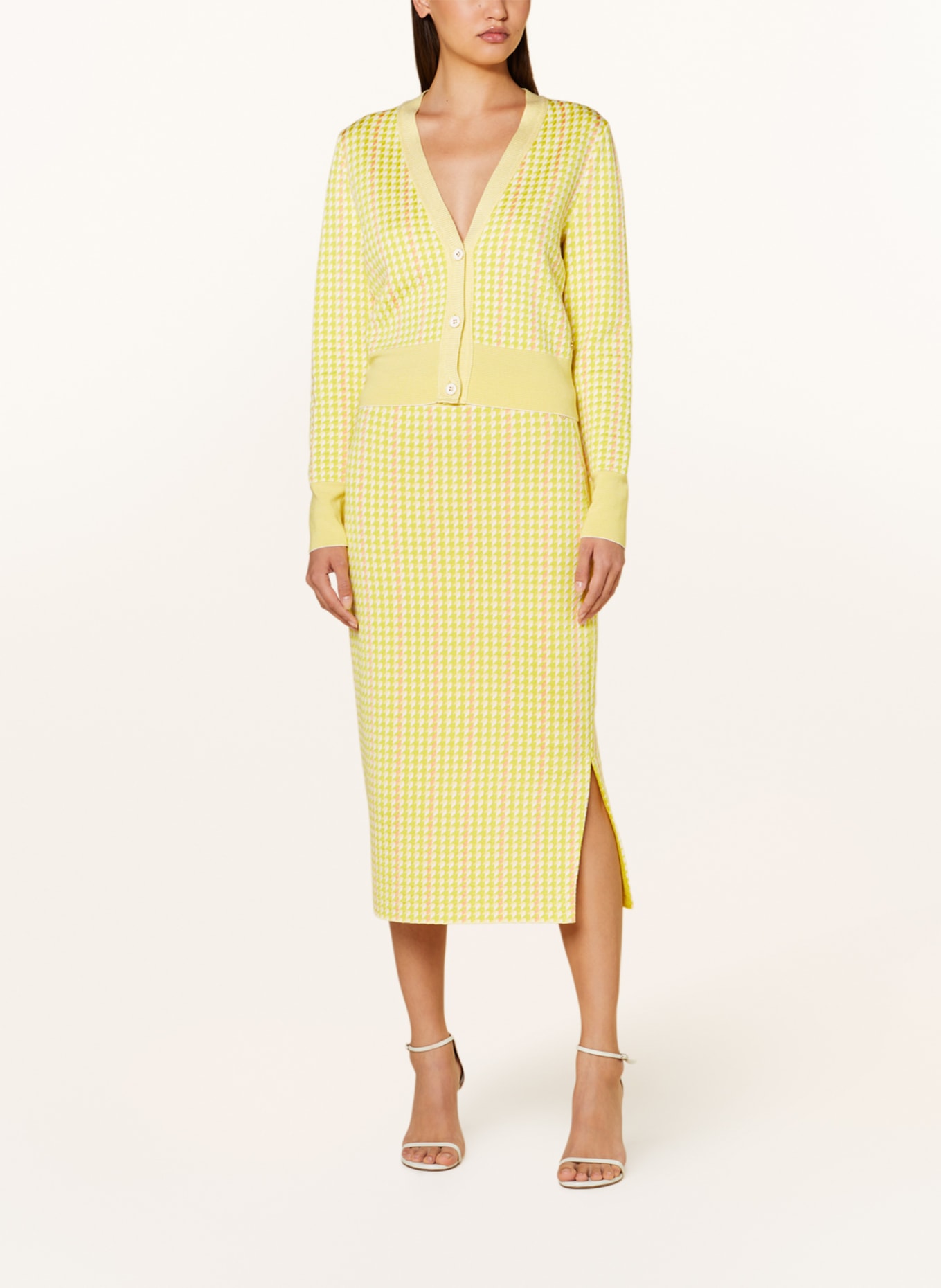 MARC CAIN Knit skirt, Color: 420 pale lemon (Image 2)