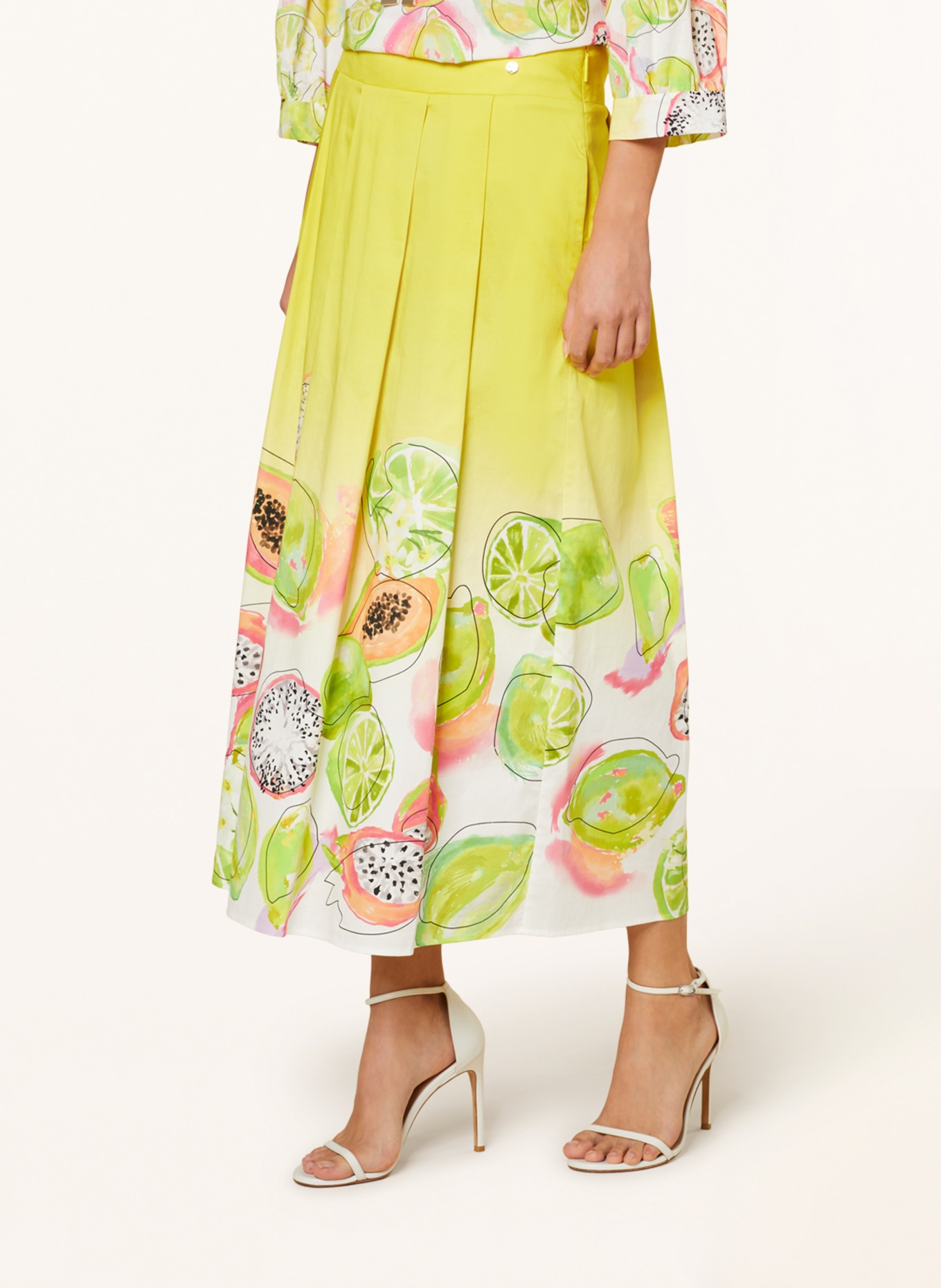 MARC CAIN Skirt, Color: 431 bright sulphur (Image 4)