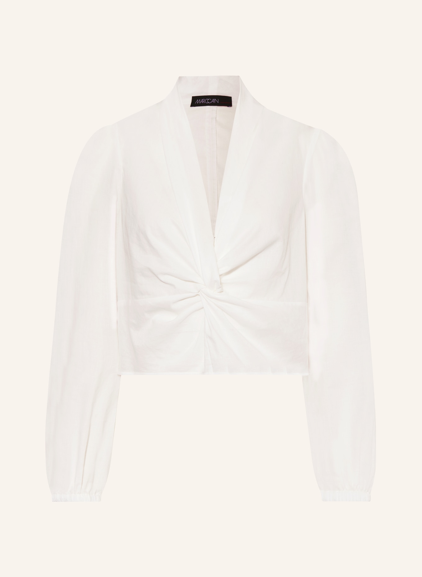 MARC CAIN Cropped shirt blouse, Color: 110 off (Image 1)