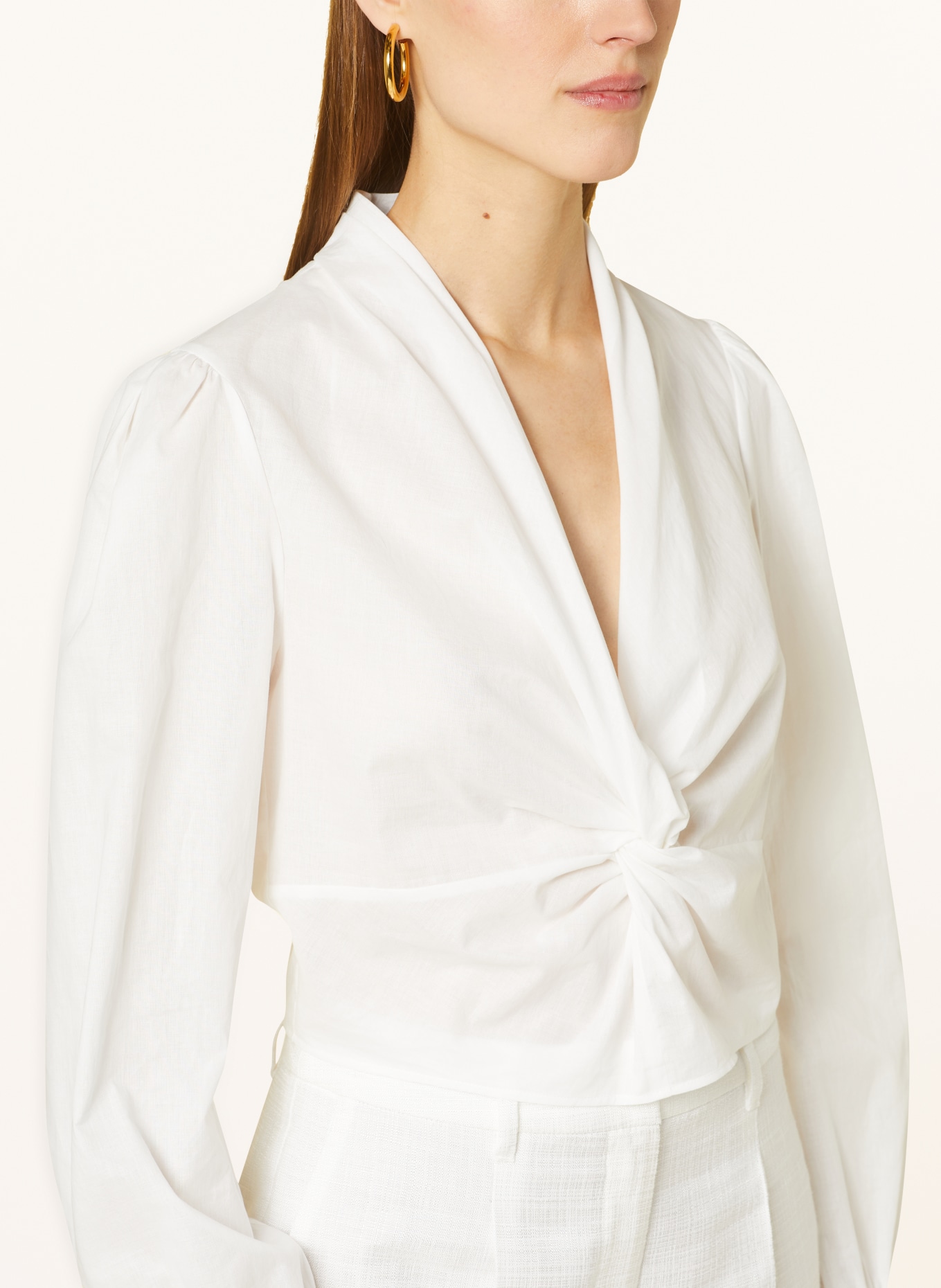 MARC CAIN Cropped shirt blouse, Color: 110 off (Image 4)