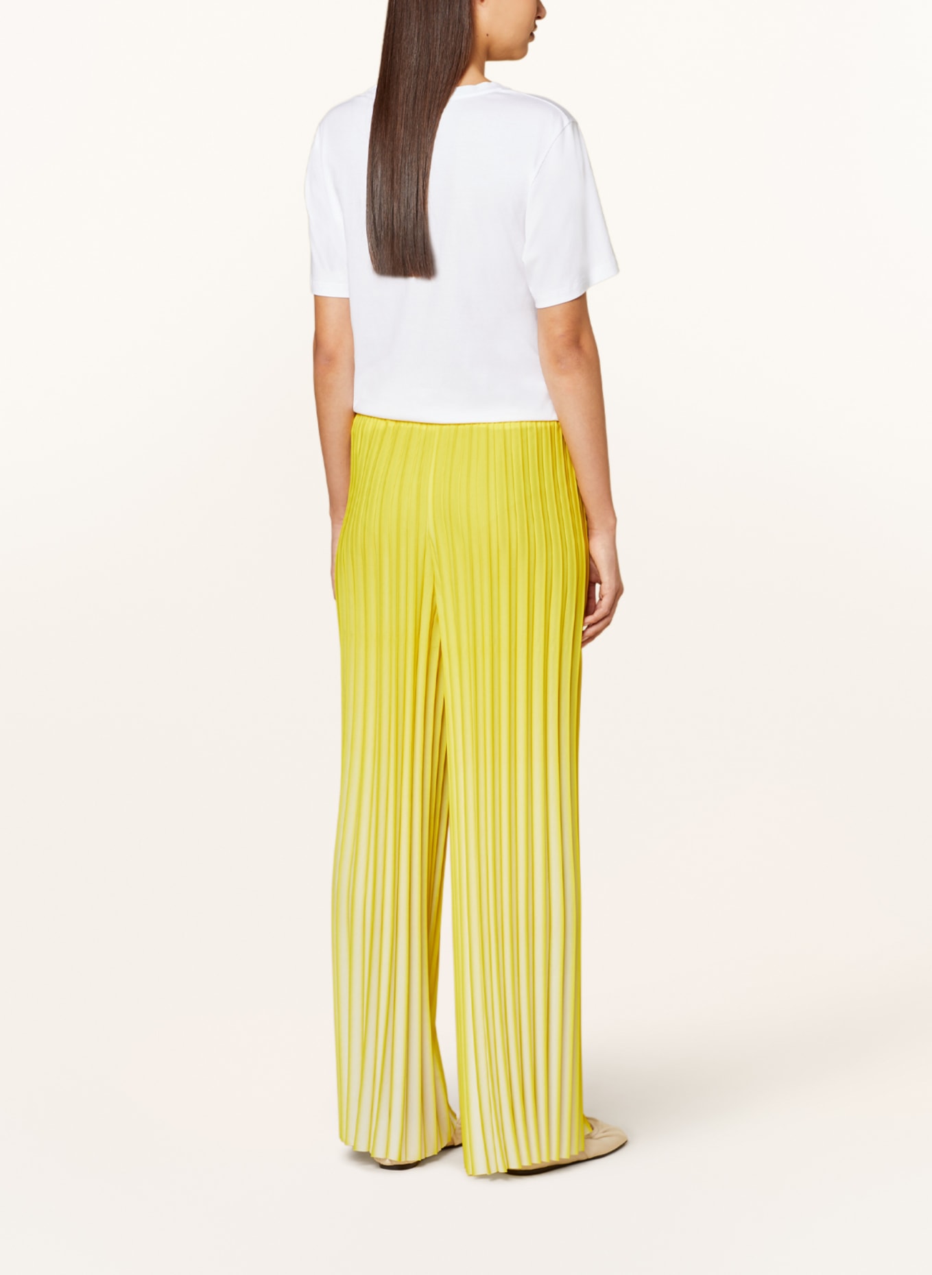 MARC CAIN Trousers with pleats, Color: 431 bright sulphur (Image 3)