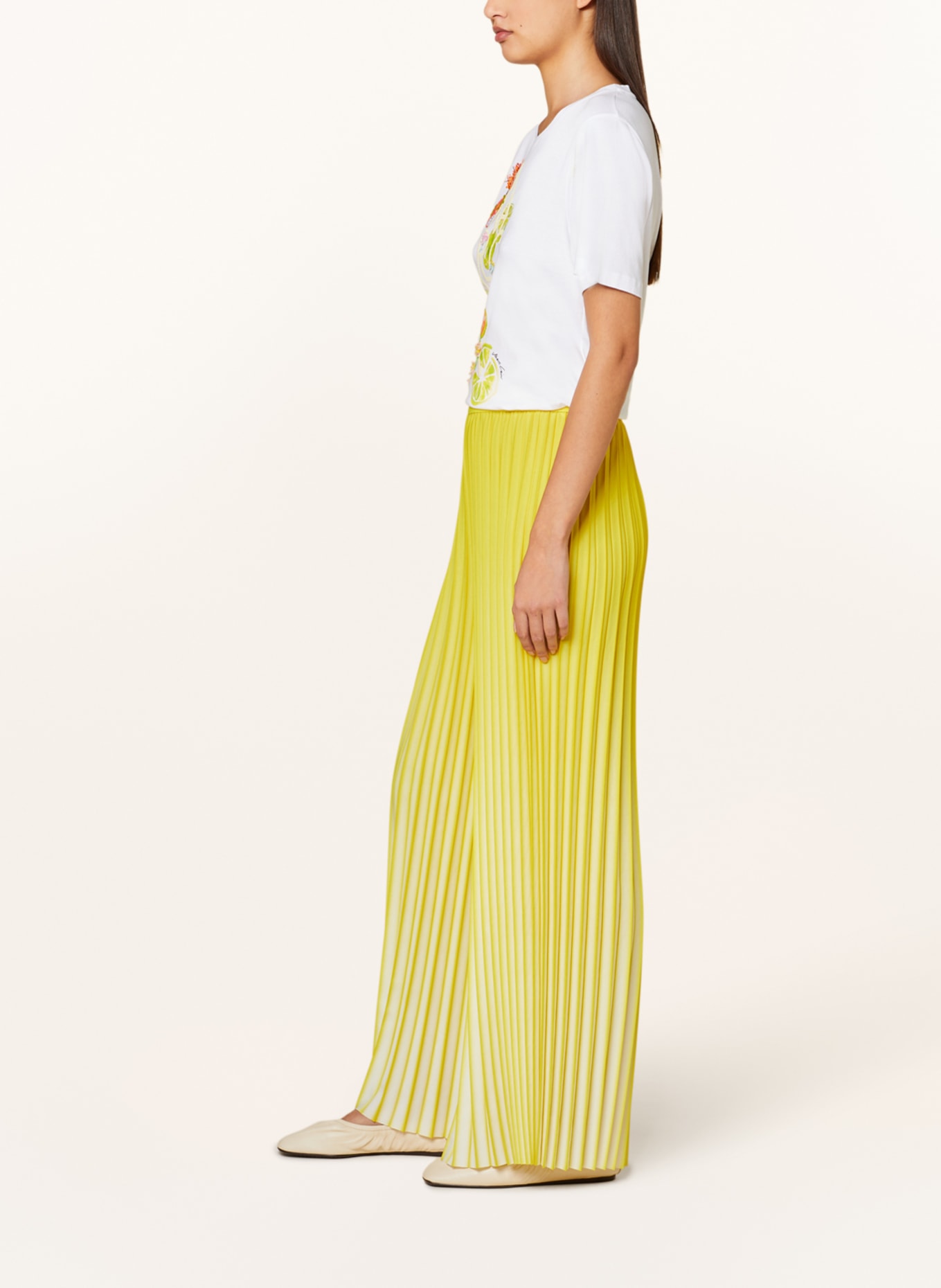 MARC CAIN Trousers with pleats, Color: 431 bright sulphur (Image 4)