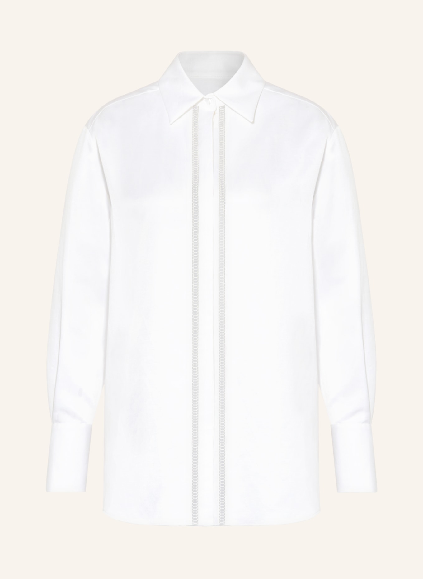 BOSS Shirt blouse BEINA with linen, Color: ECRU (Image 1)