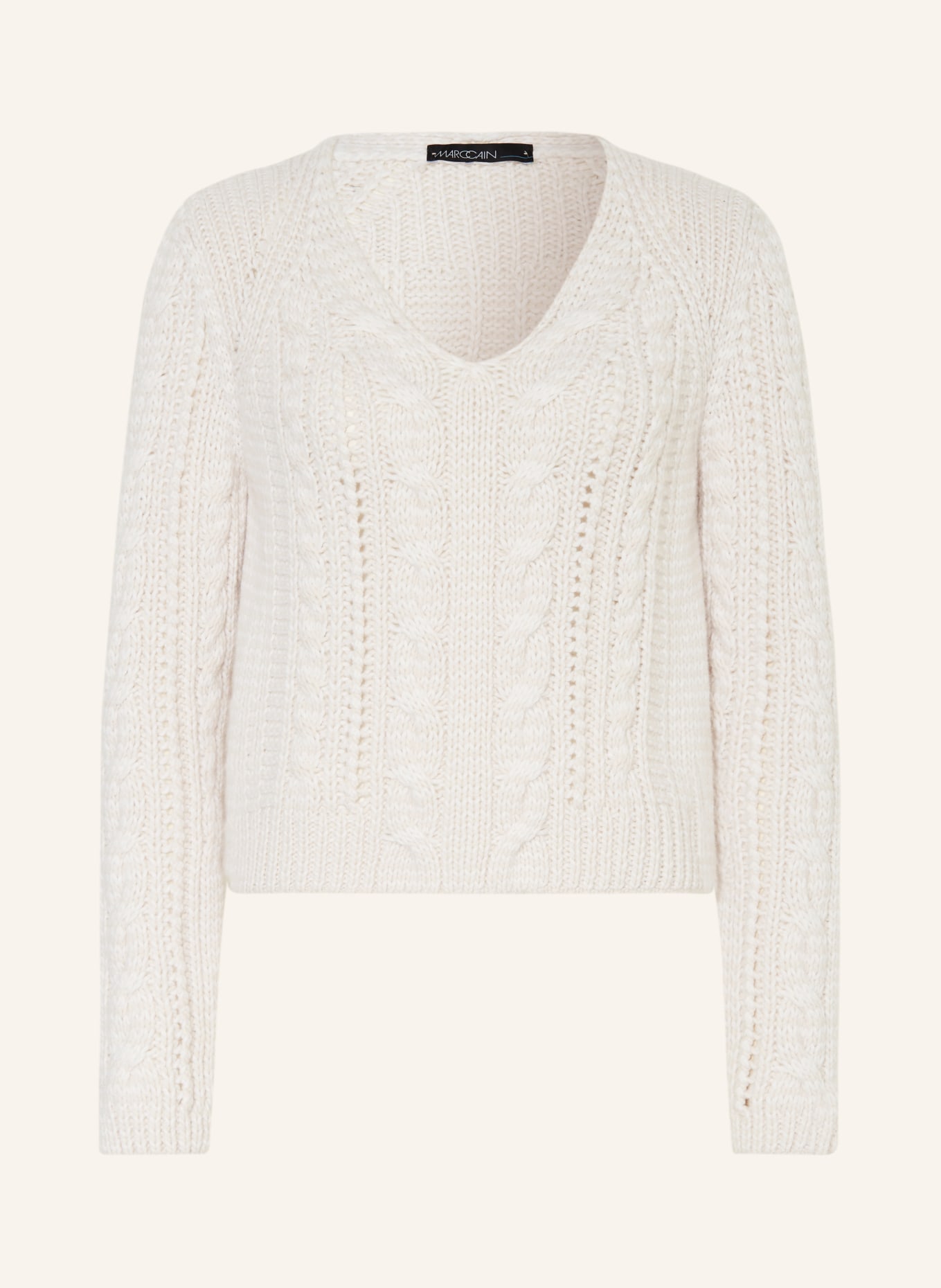 MARC CAIN Sweater with cashmere, Color: 182 smoke (Image 1)