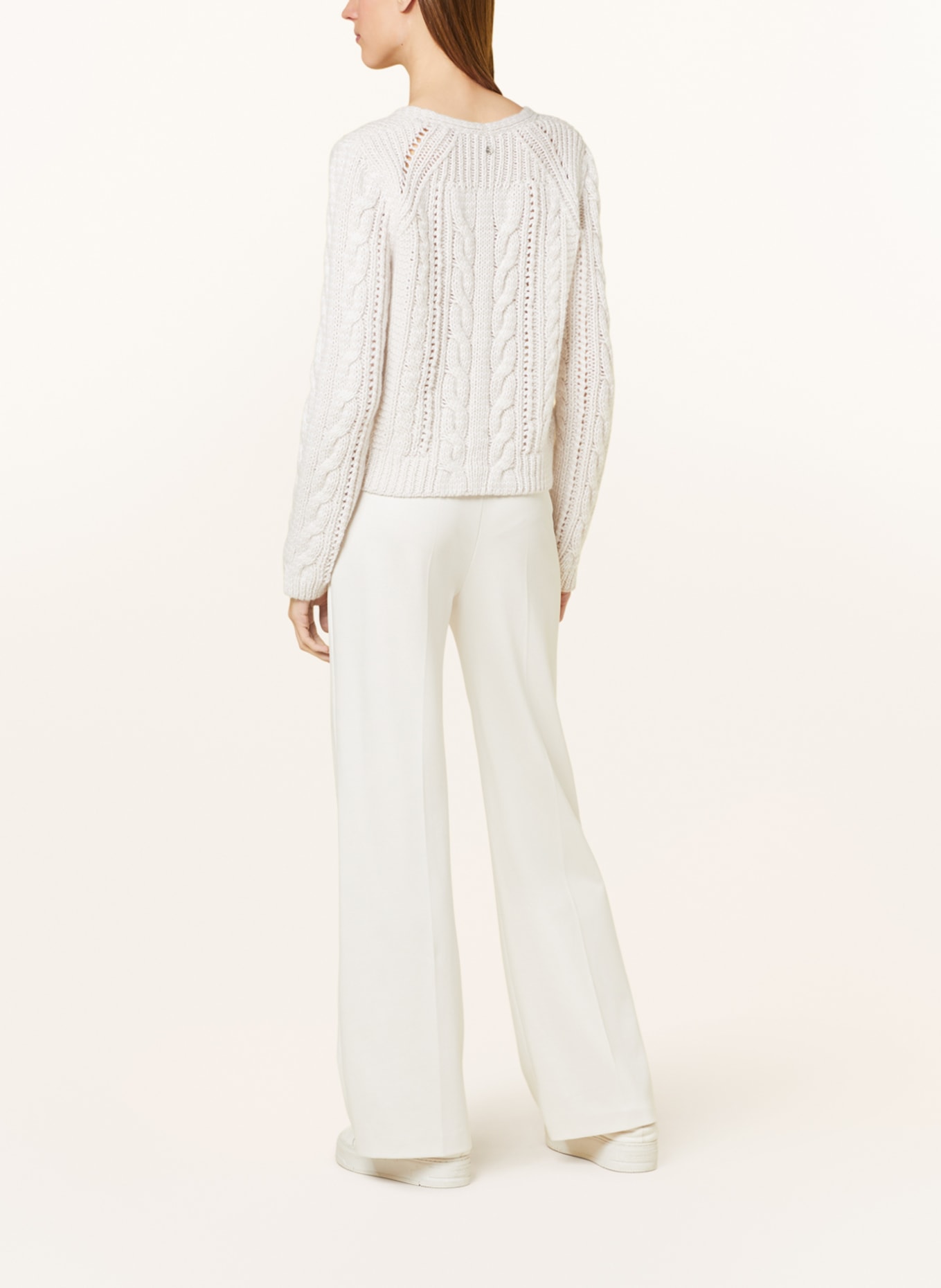 MARC CAIN Sweater with cashmere, Color: 182 smoke (Image 3)
