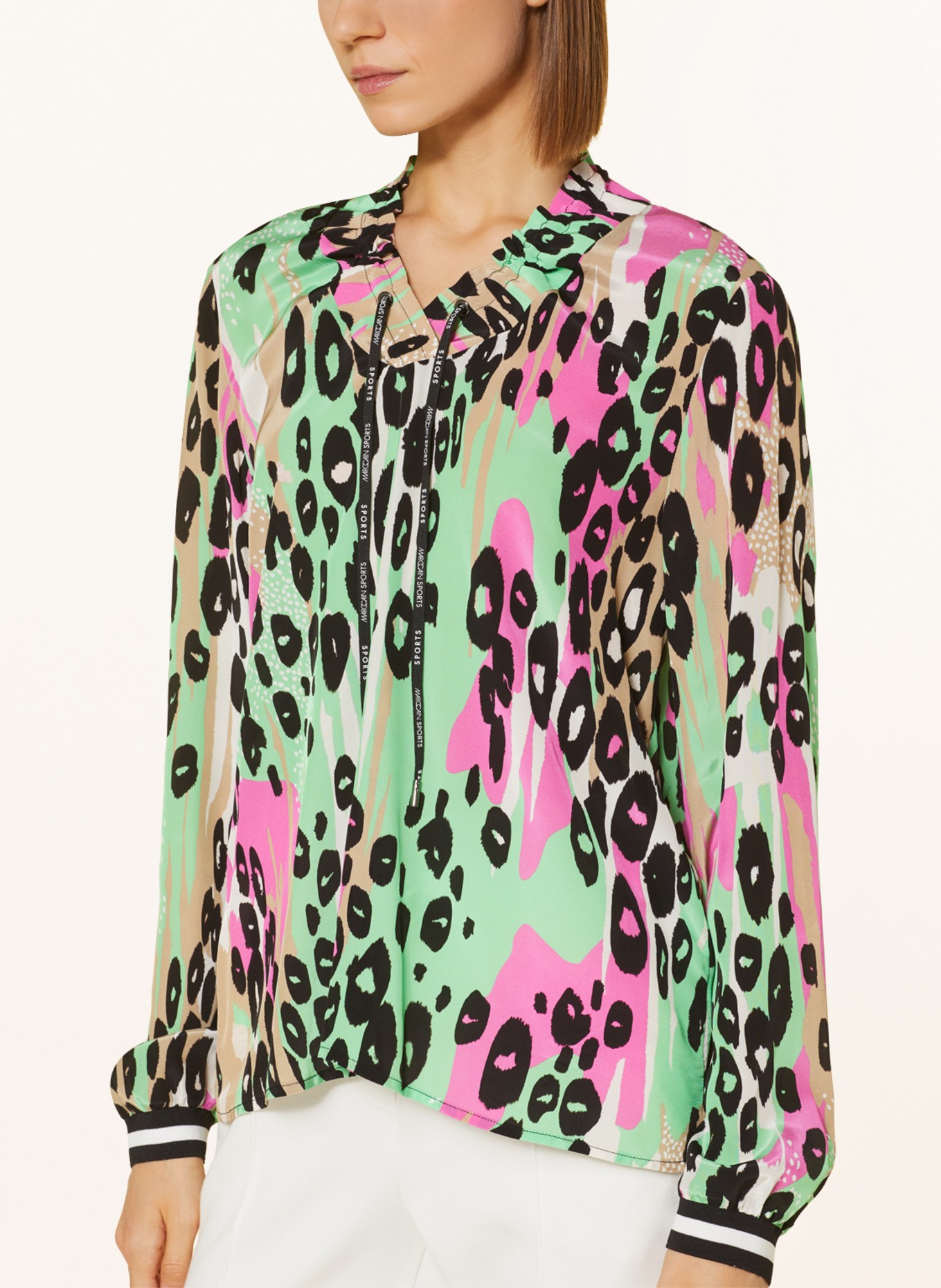 MARC CAIN Shirt blouse, Color: 543 new neon green (Image 4)