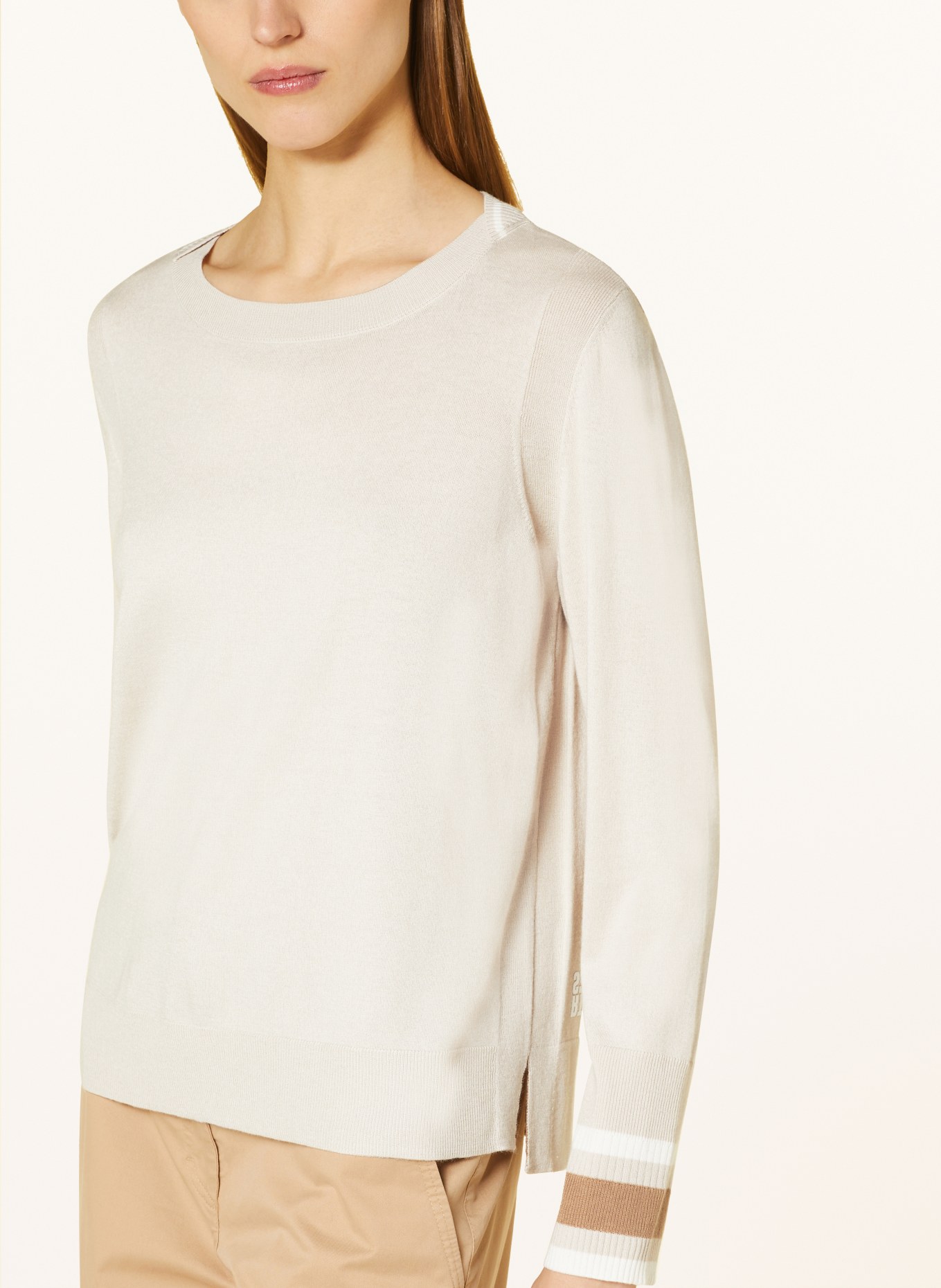 MARC CAIN Pullover in 117 soft moon rock