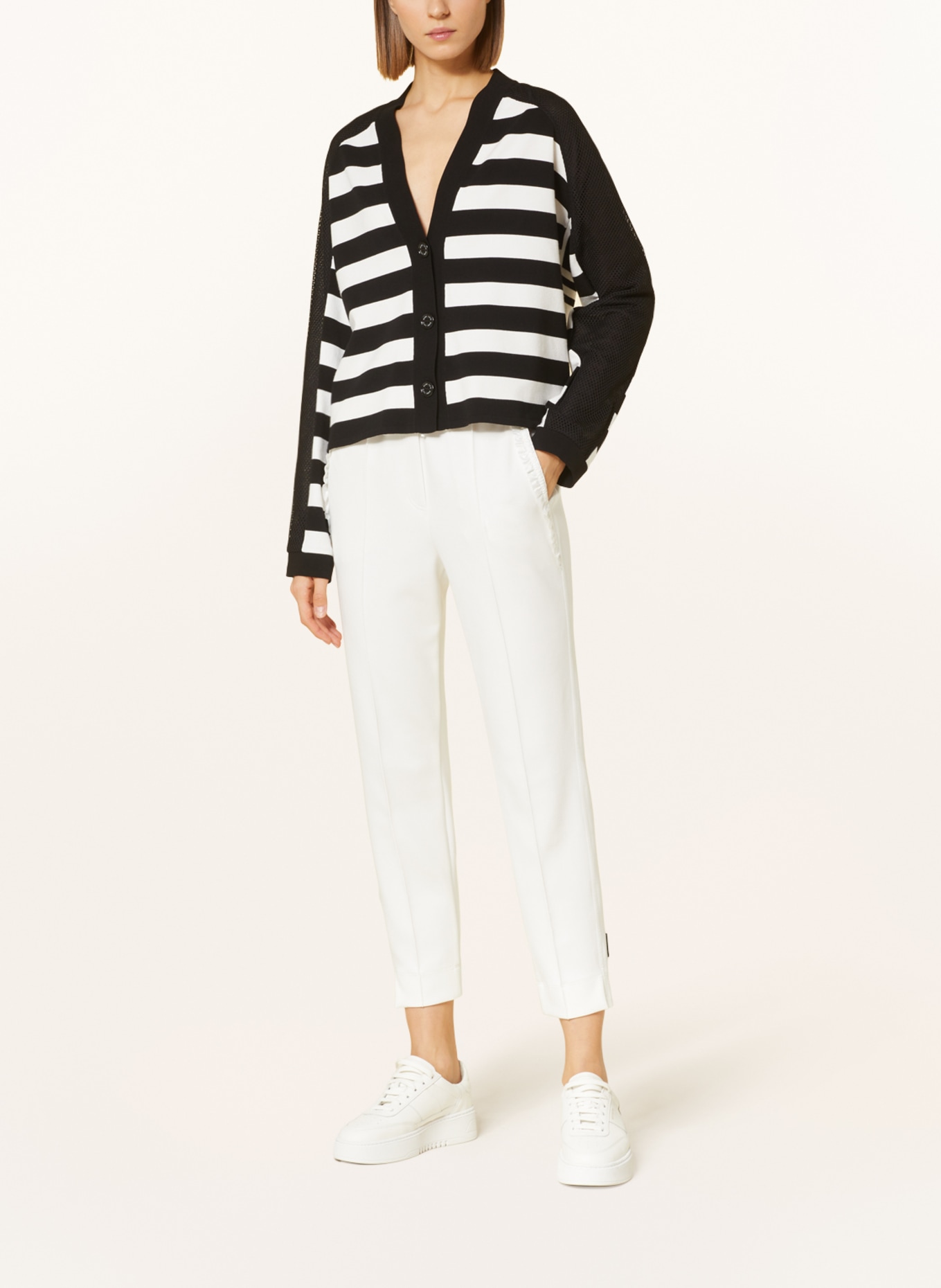 MARC CAIN Pants in jogger style, Color: 110 off (Image 2)