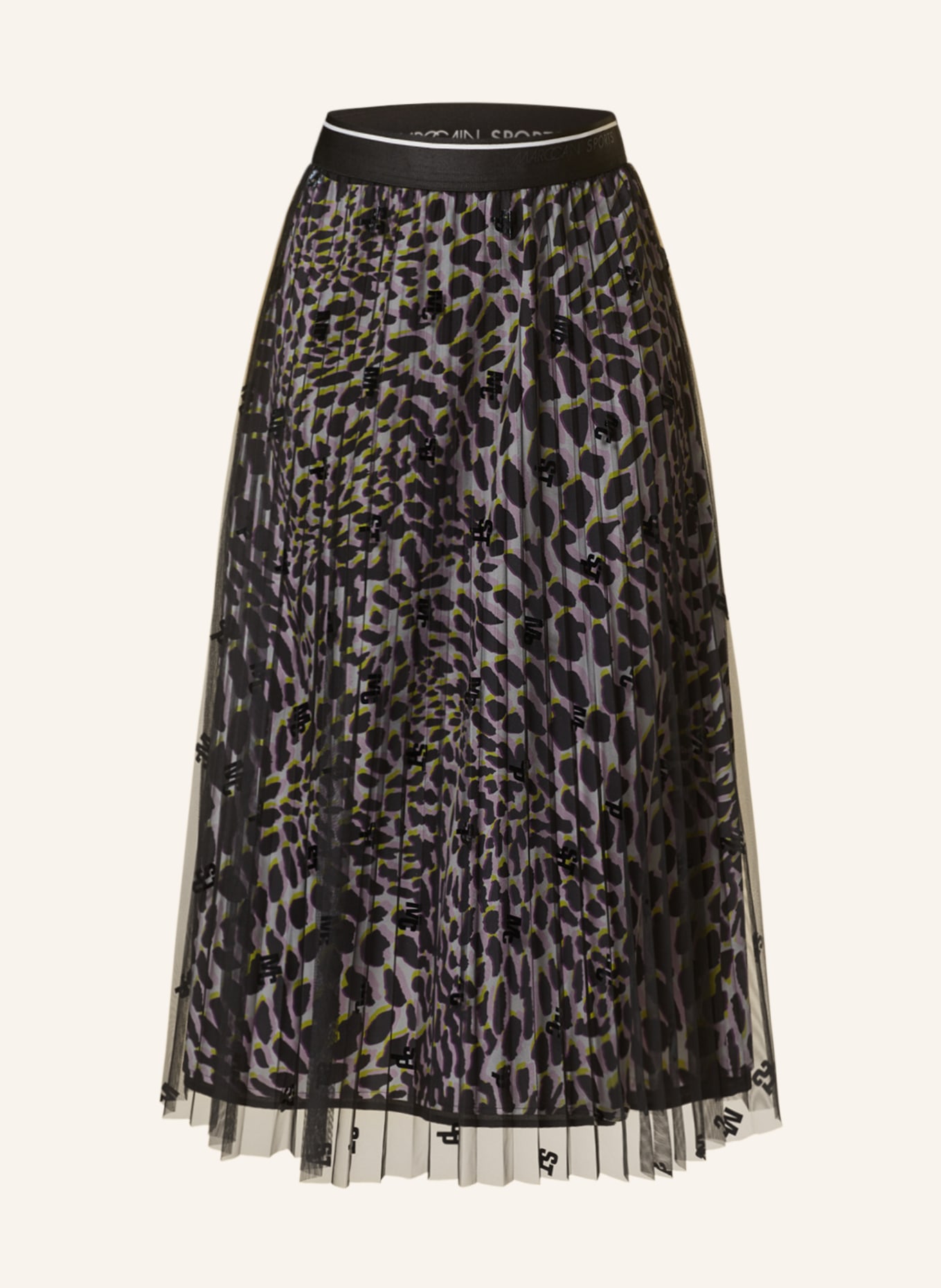 MARC CAIN Tylová sukně, Barva: 900 BLACK (Obrázek 1)