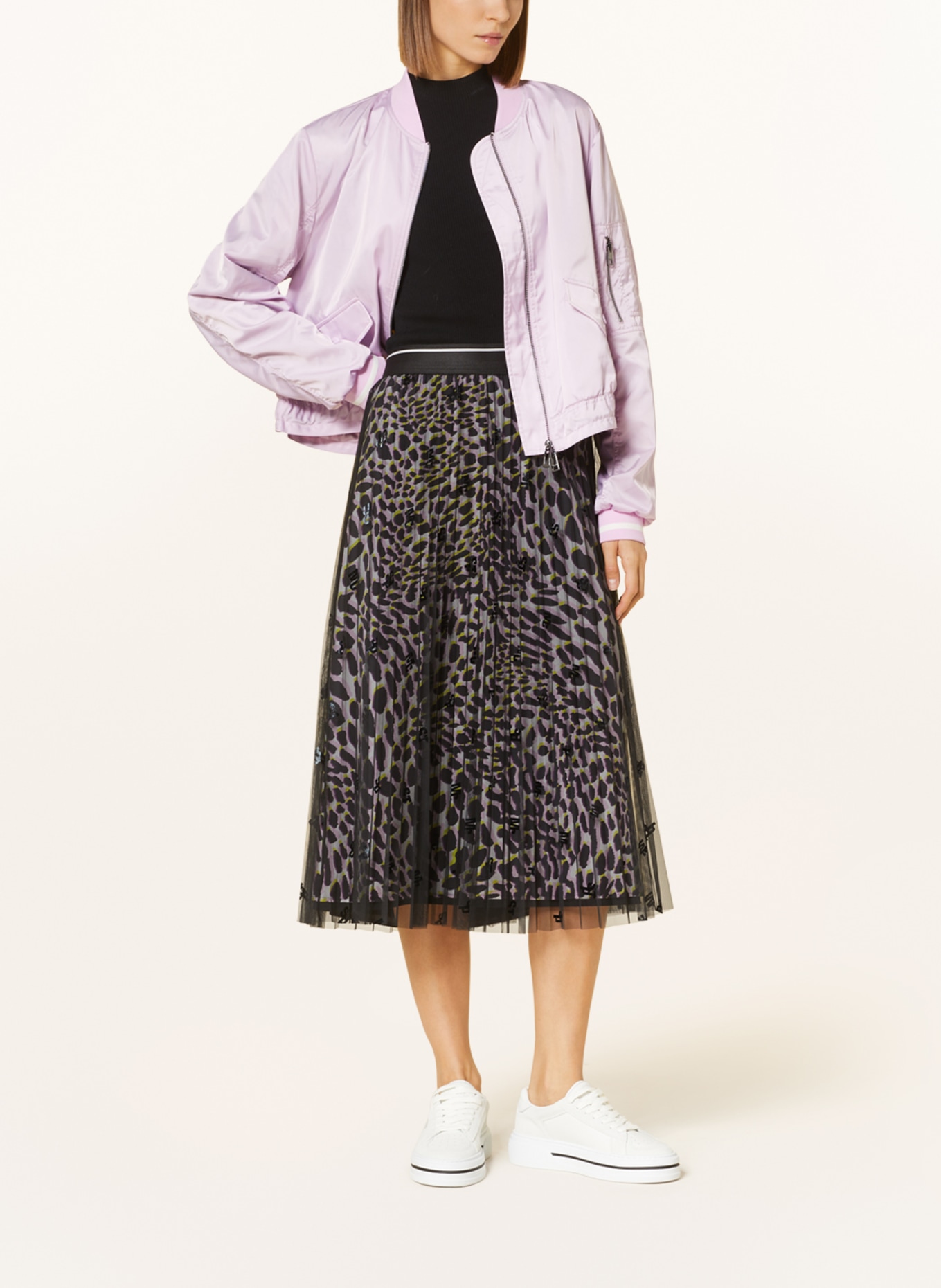MARC CAIN Tulle skirt, Color: 900 BLACK (Image 2)
