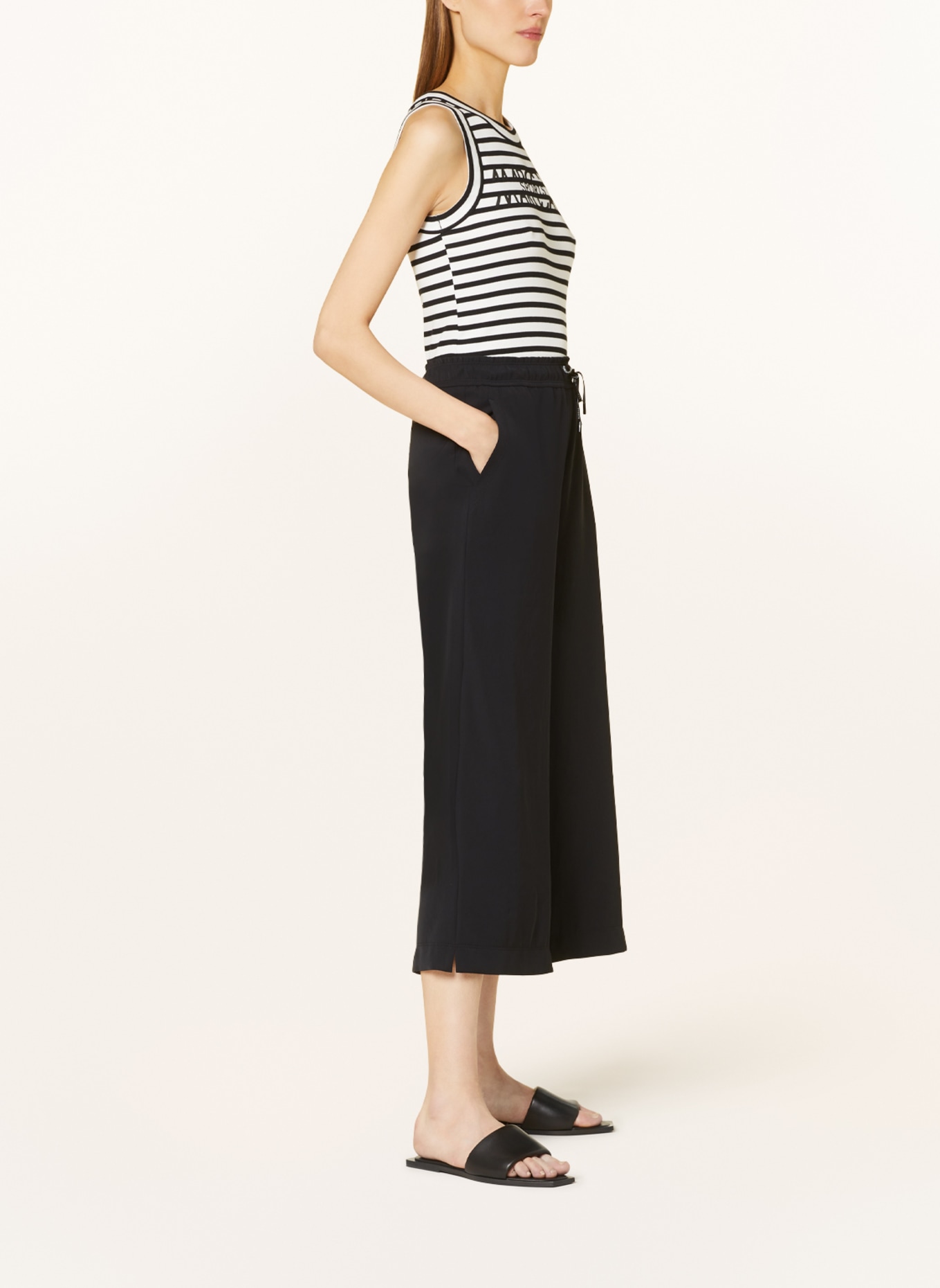 MARC CAIN Culotte kalhoty, Barva: 900 BLACK (Obrázek 4)
