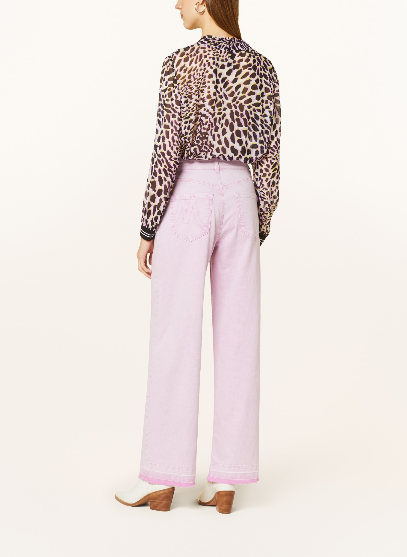 MARC CAIN Shirt blouse, Color: 708 bright pink lavender (Image 3)