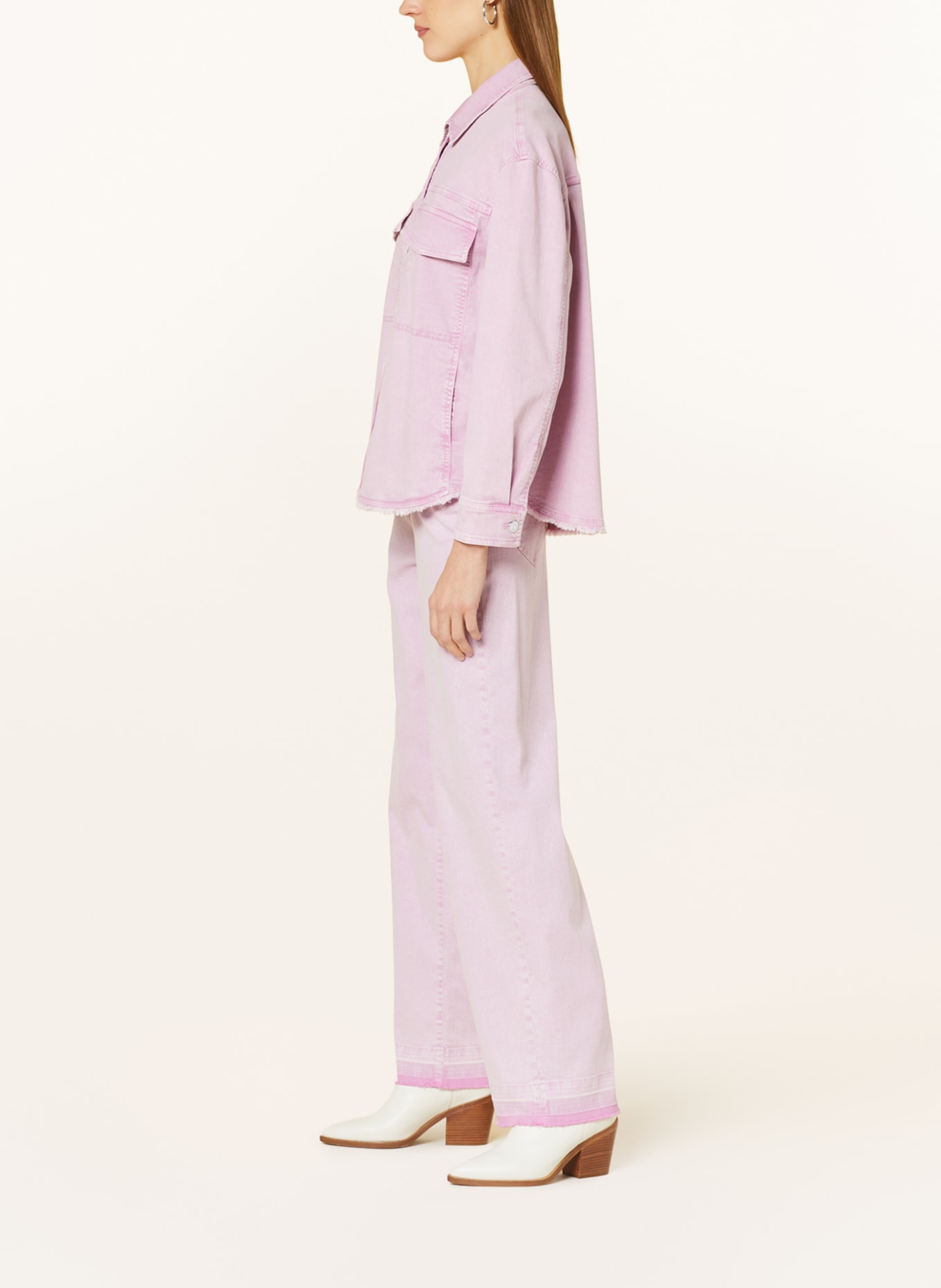 MARC CAIN Straight Jeans, Farbe: 708 bright pink lavender (Bild 4)