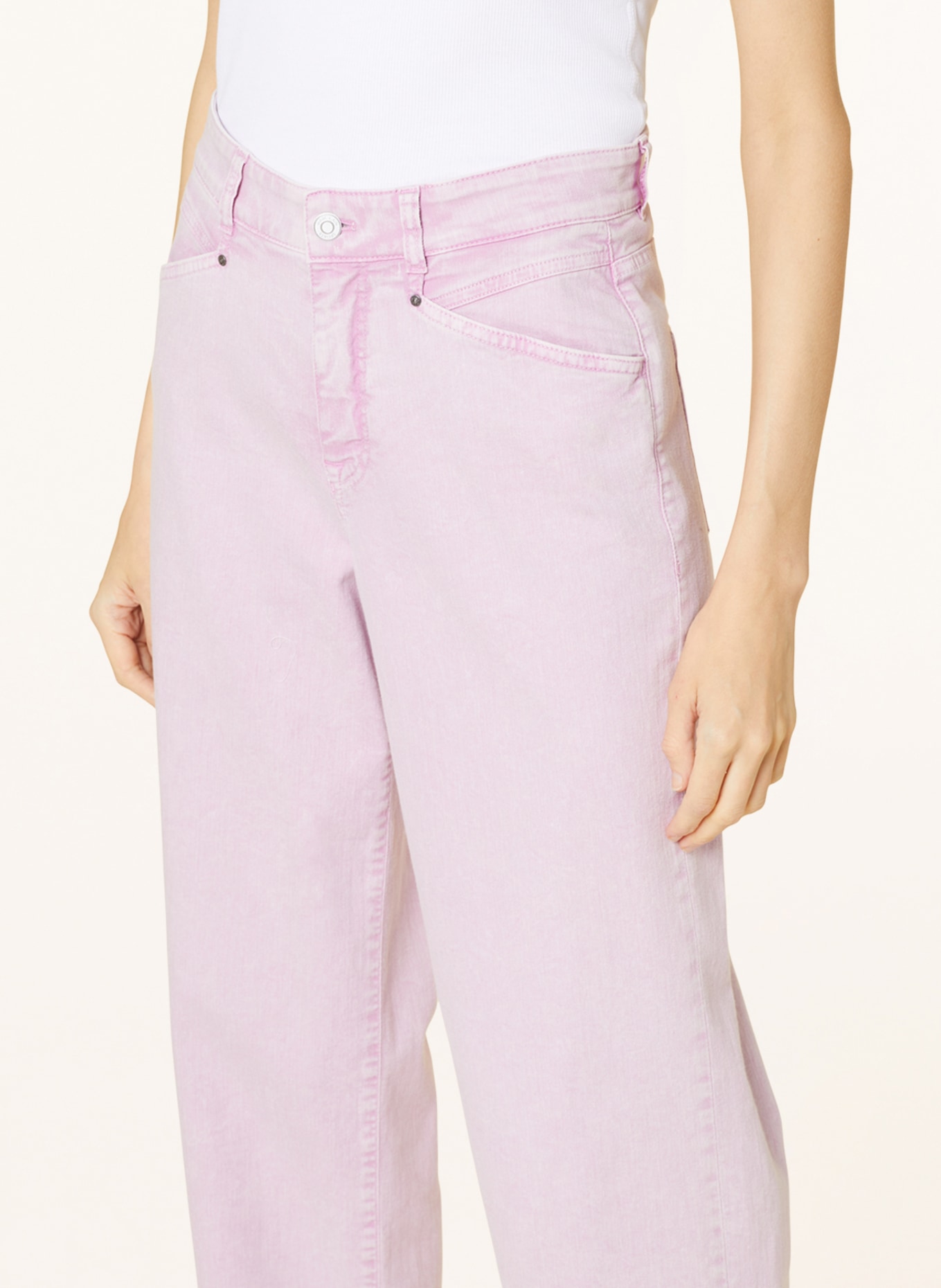 MARC CAIN Straight jeans, Color: 708 bright pink lavender (Image 5)