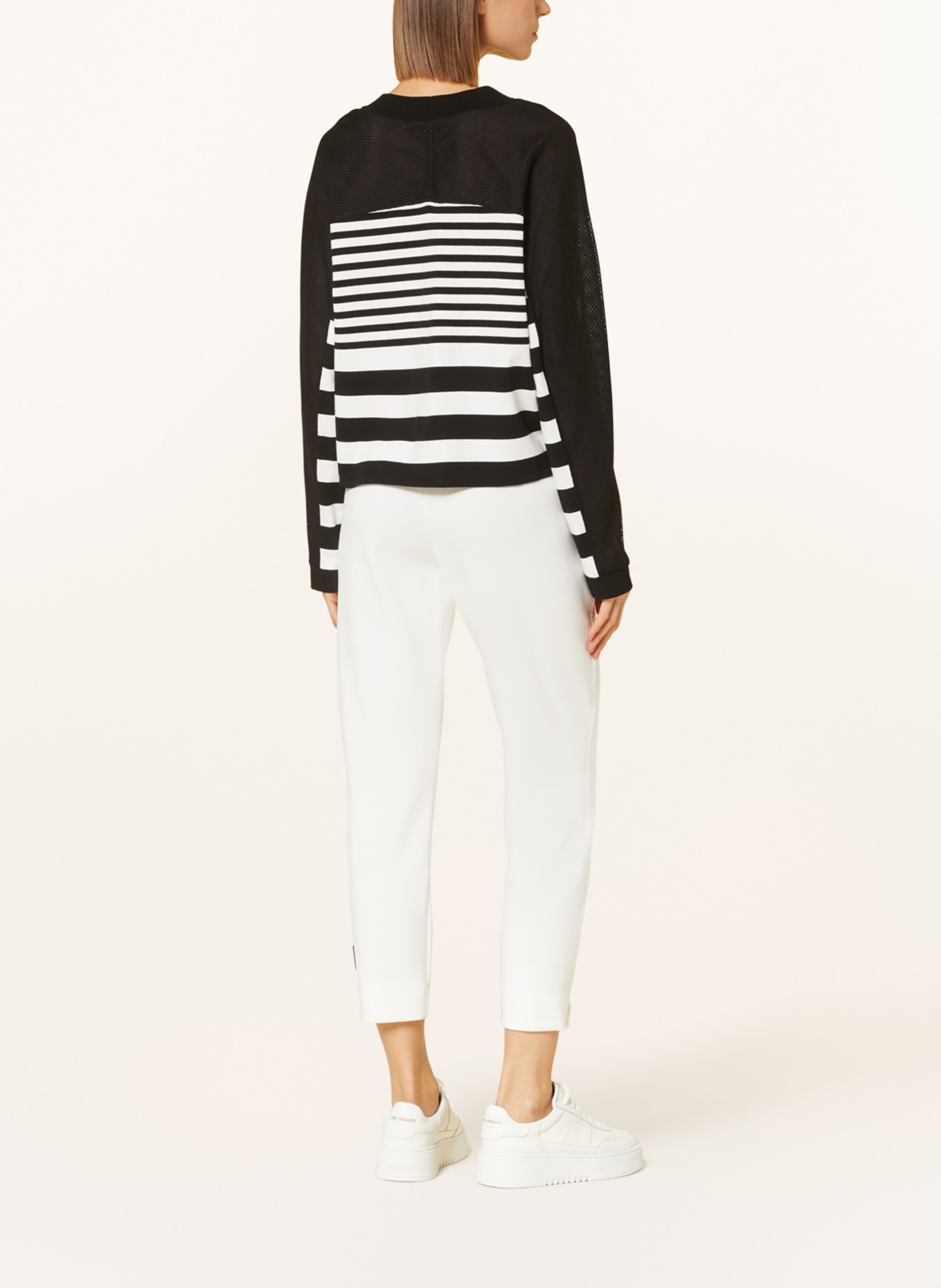 MARC CAIN Cardigan, Color: 190 white and black (Image 3)