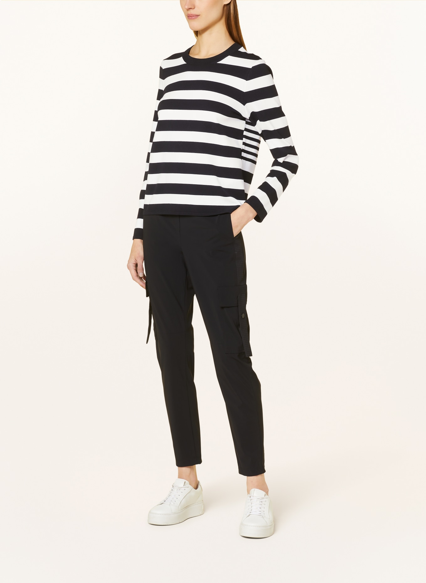MARC CAIN Sweater, Color: 190 white and black (Image 2)